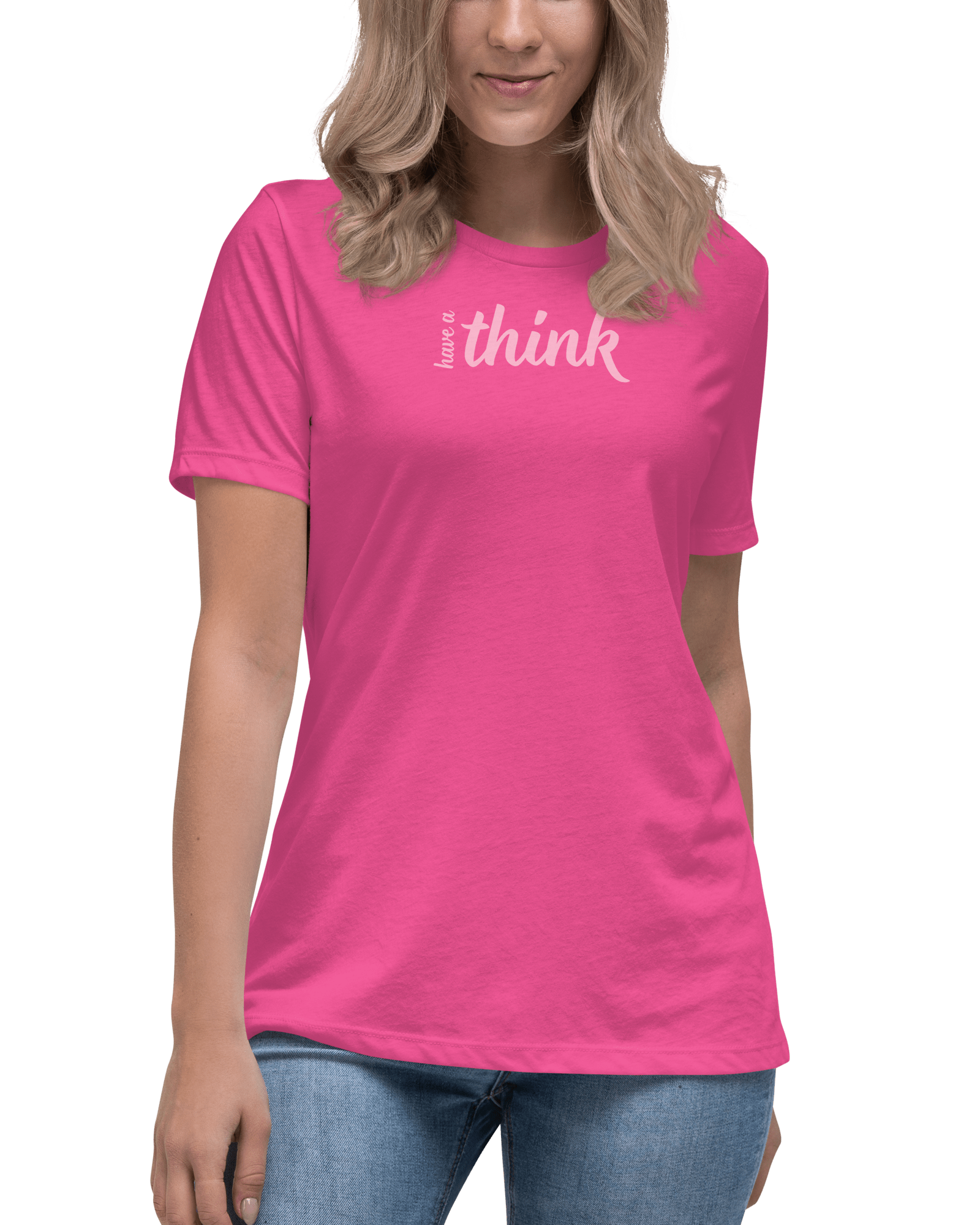 Jolly & Goode Shirts & Tops Have a Think Women's Relaxed T-Shirt Cheeky British Style