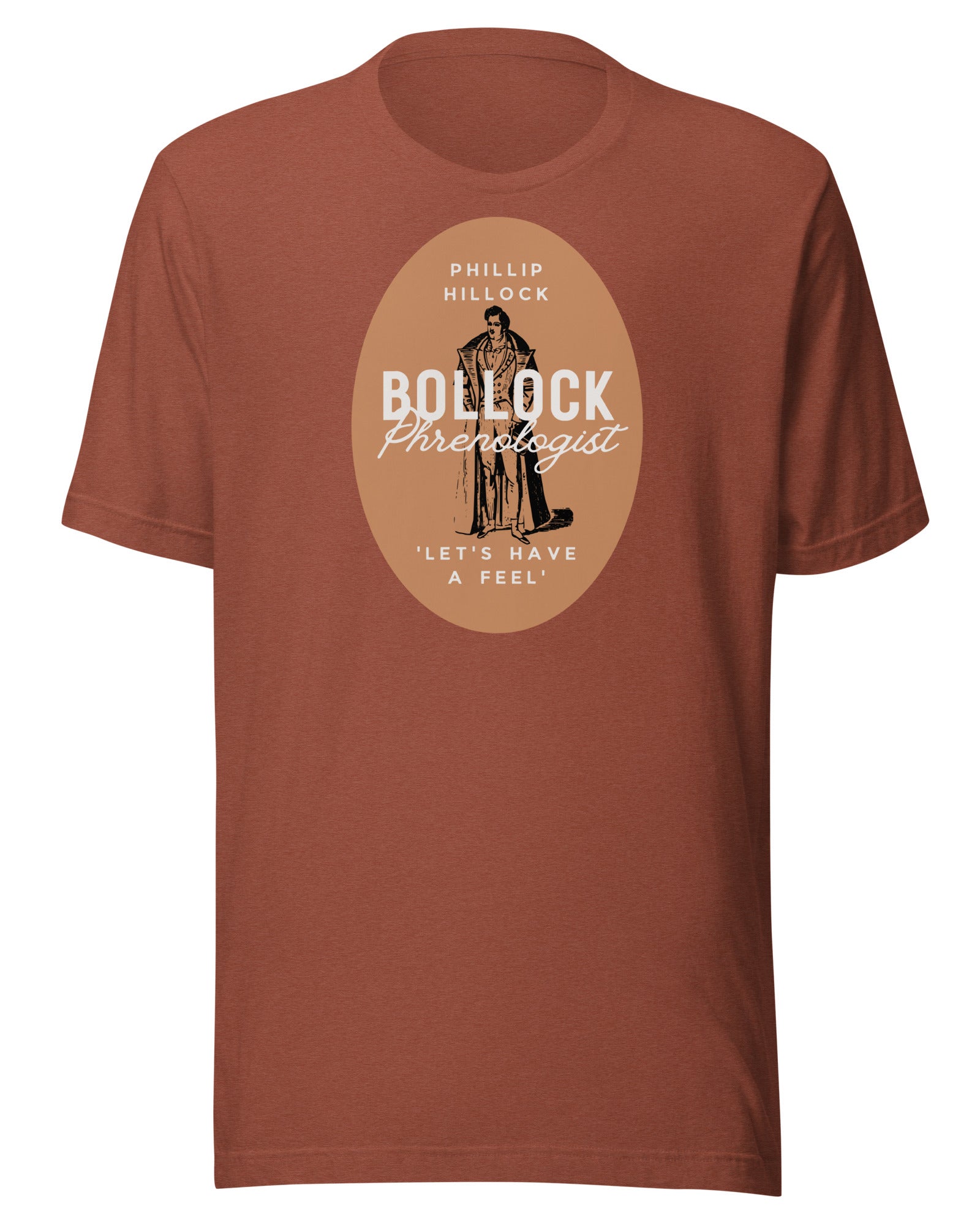 Jolly & Goode Shirts & Tops Heather Clay / S Phillip Hillock Bollock Phrenologist Shirt Cheeky British Style