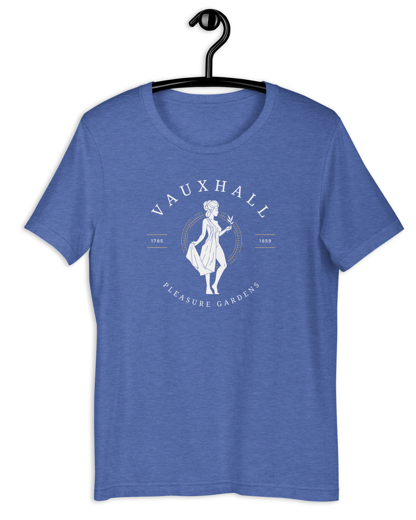 Jolly & Goode Shirts & Tops Heather True Royal / S Vauxhall Pleasure Gardens T-shirt | Unisex Cheeky British Style