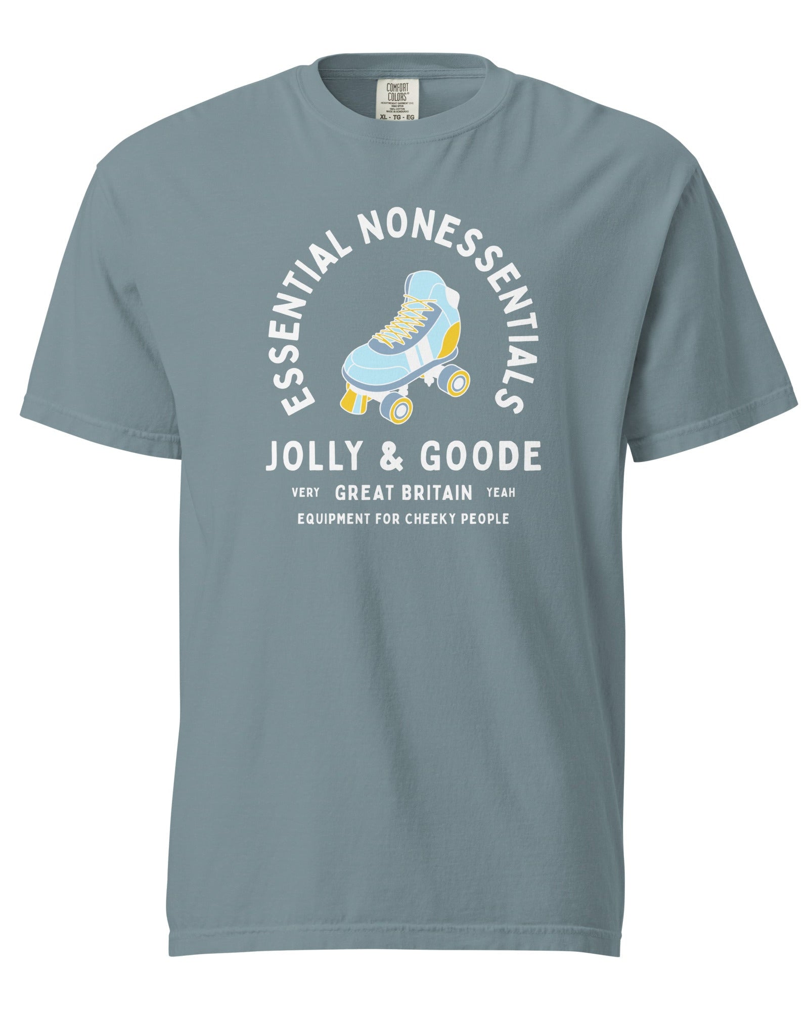 Jolly & Goode Shirts & Tops Ice Blue / S Essential Nonessentials Roller Skate Tee Cheeky British Style