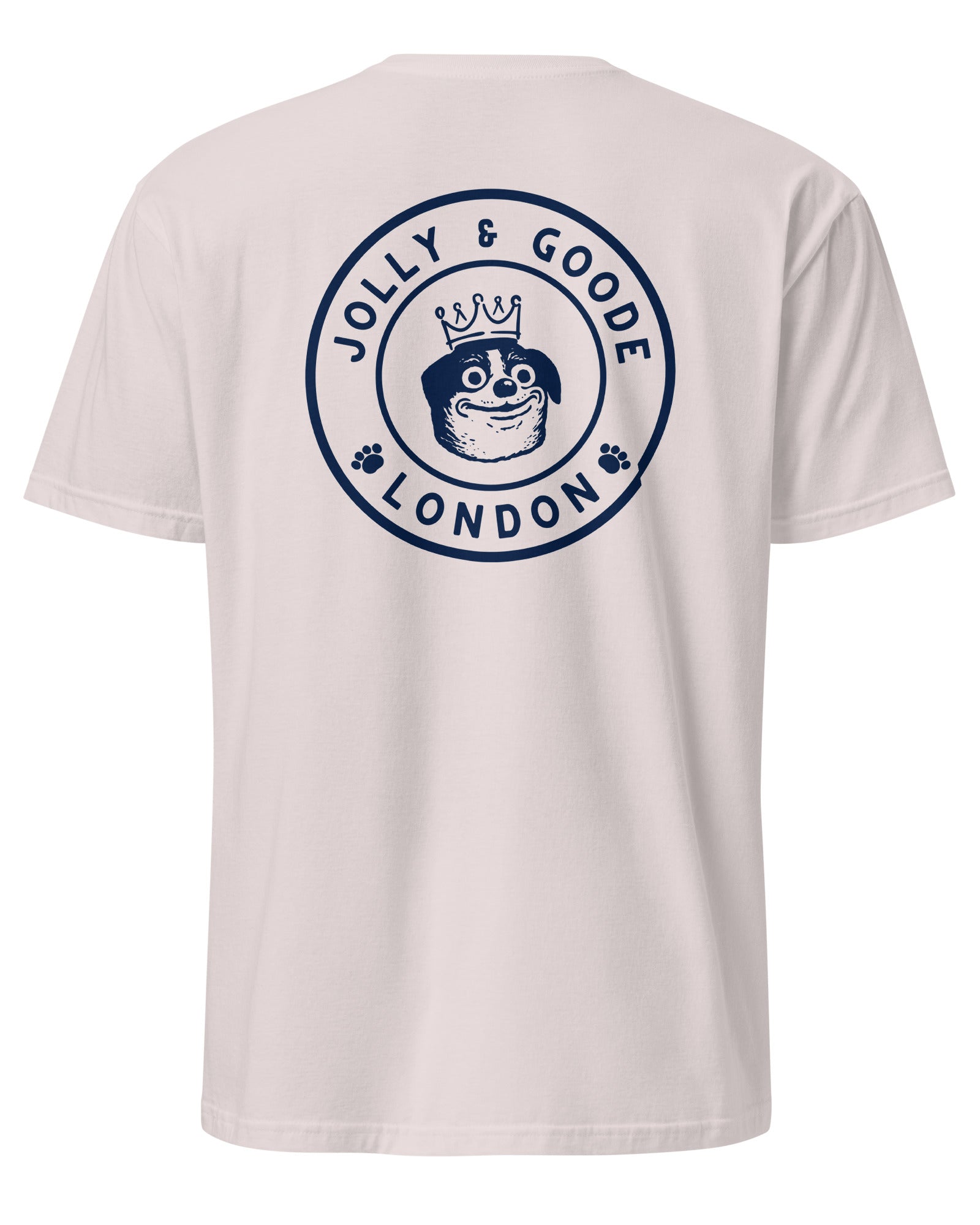Jolly & Goode Shirts & Tops Jolly & Goode London Crowned Dog T-Shirt | Large Back Print Cheeky British Style