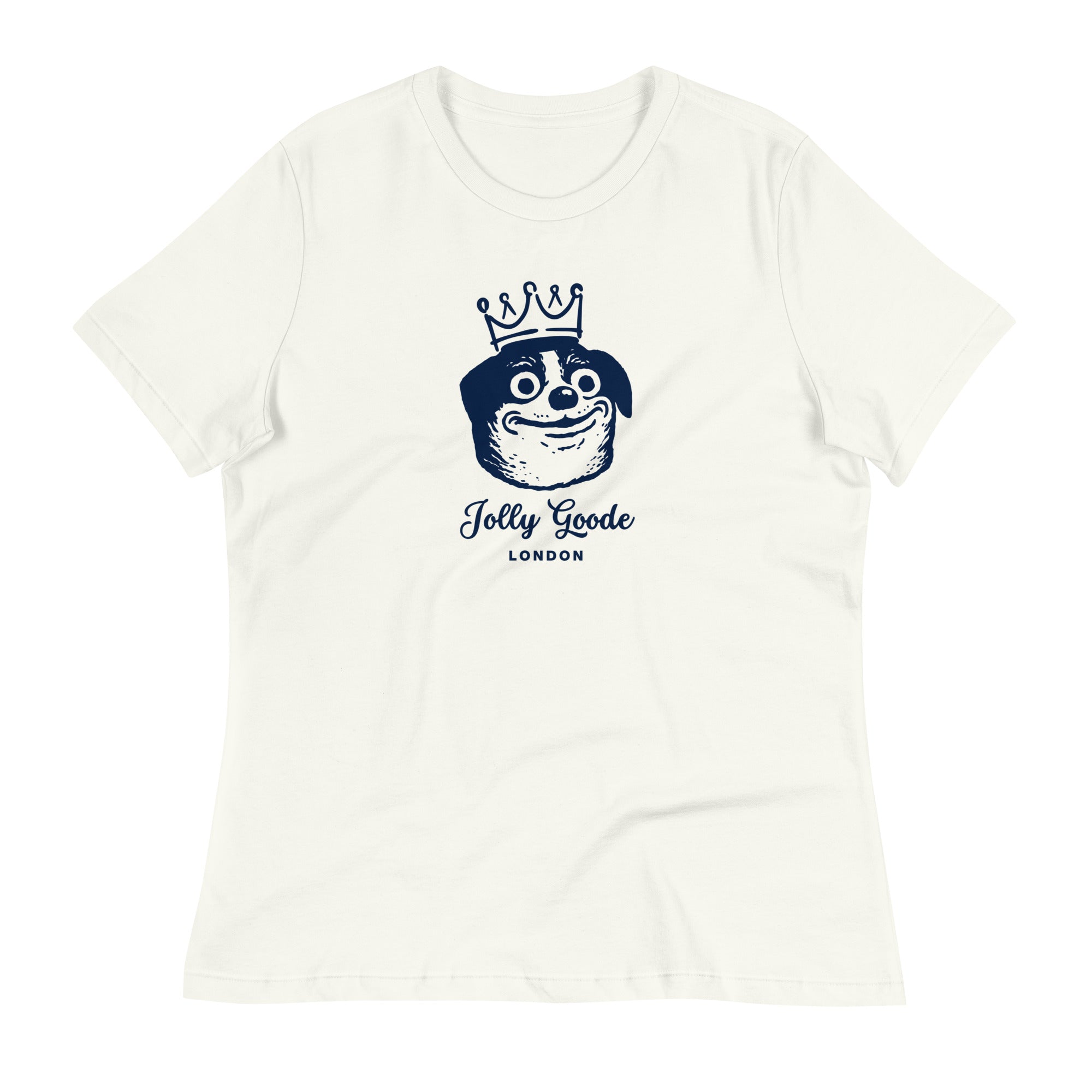 Jolly & Goode Shirts & Tops Jolly Goode London, Crowned Dog, Women's Tee Cheeky British Style