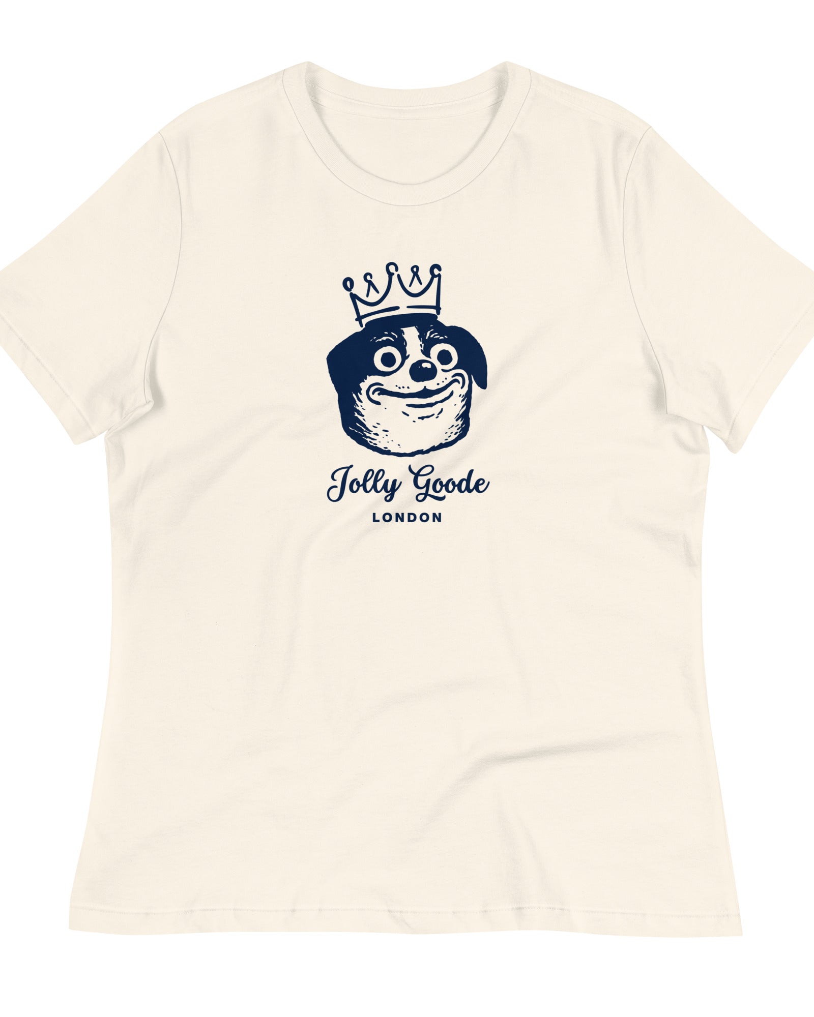 Jolly & Goode Shirts & Tops Jolly Goode London, Crowned Dog, Women's Tee Cheeky British Style