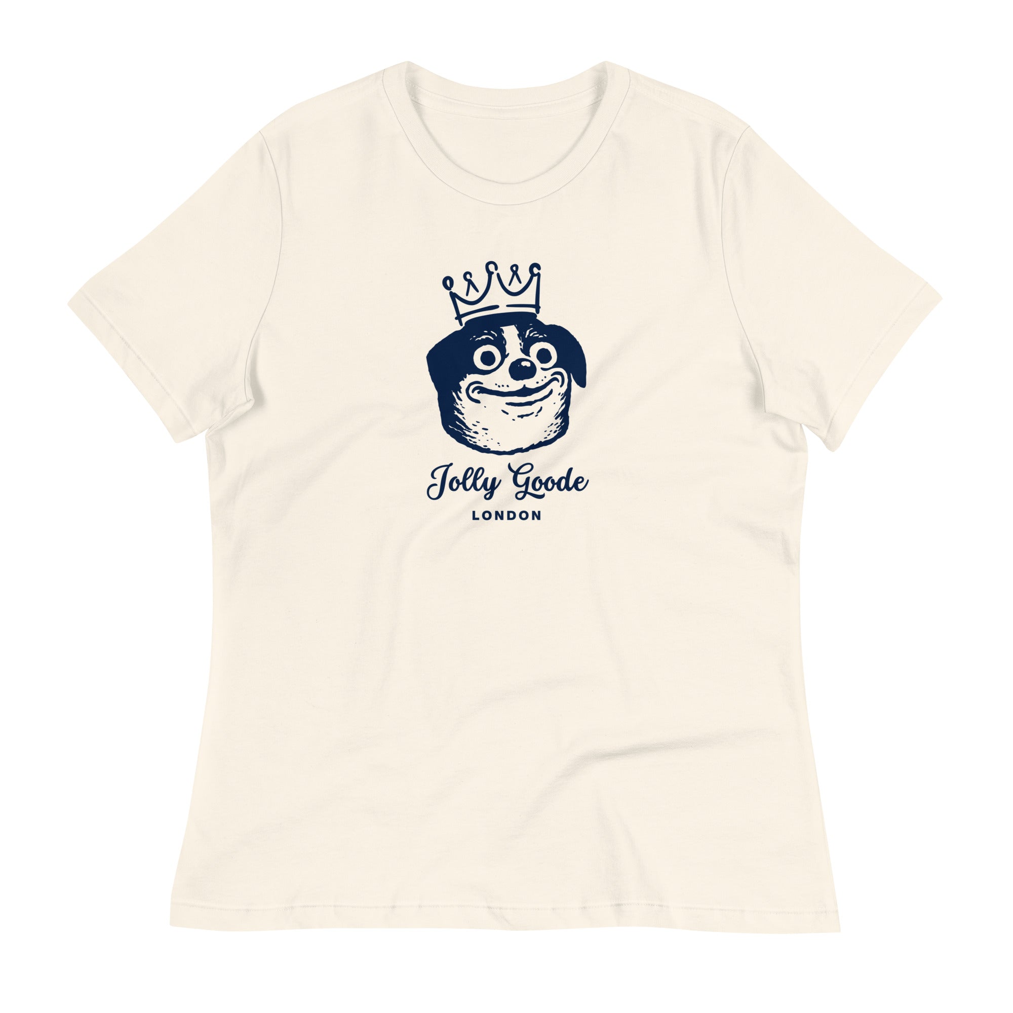 Jolly & Goode Shirts & Tops Jolly Goode London, Crowned Dog, Women's Tee Cheeky British Style