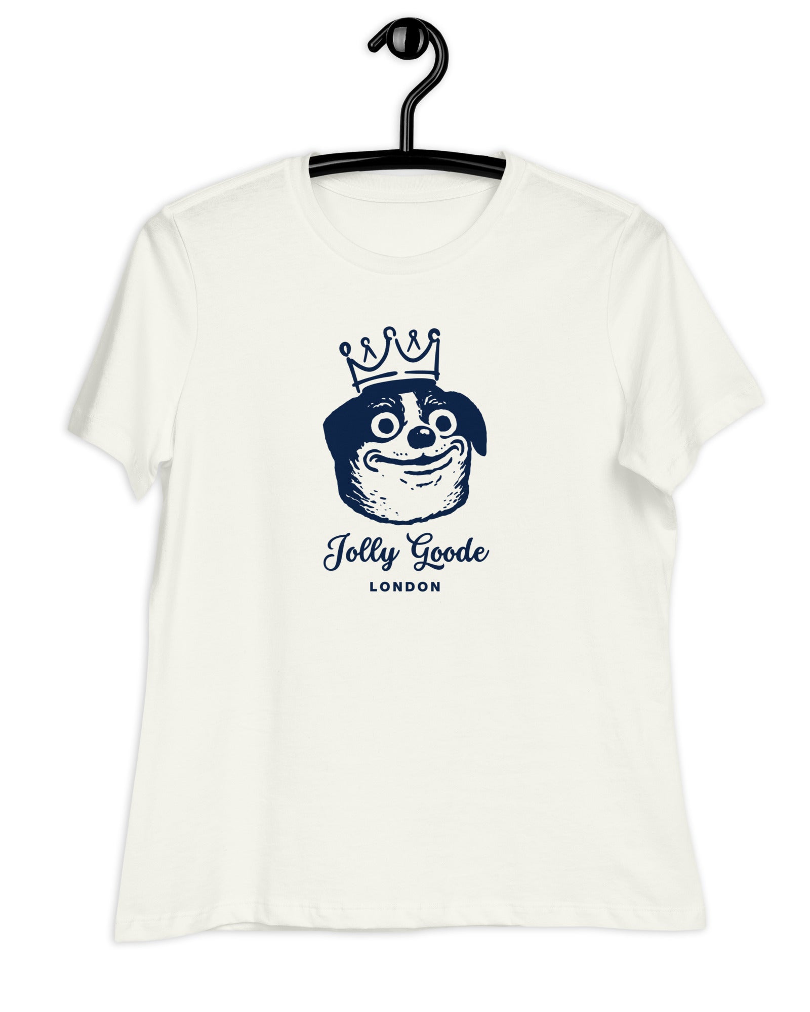 Jolly & Goode Shirts & Tops Jolly Goode London, Crowned Dog, Women's Tee Cheeky British Style