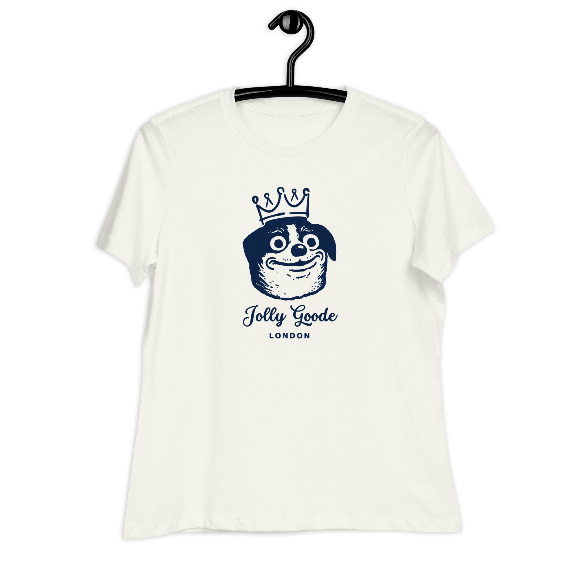 Jolly & Goode Shirts & Tops Jolly Goode London, Crowned Dog, Women's Tee Cheeky British Style