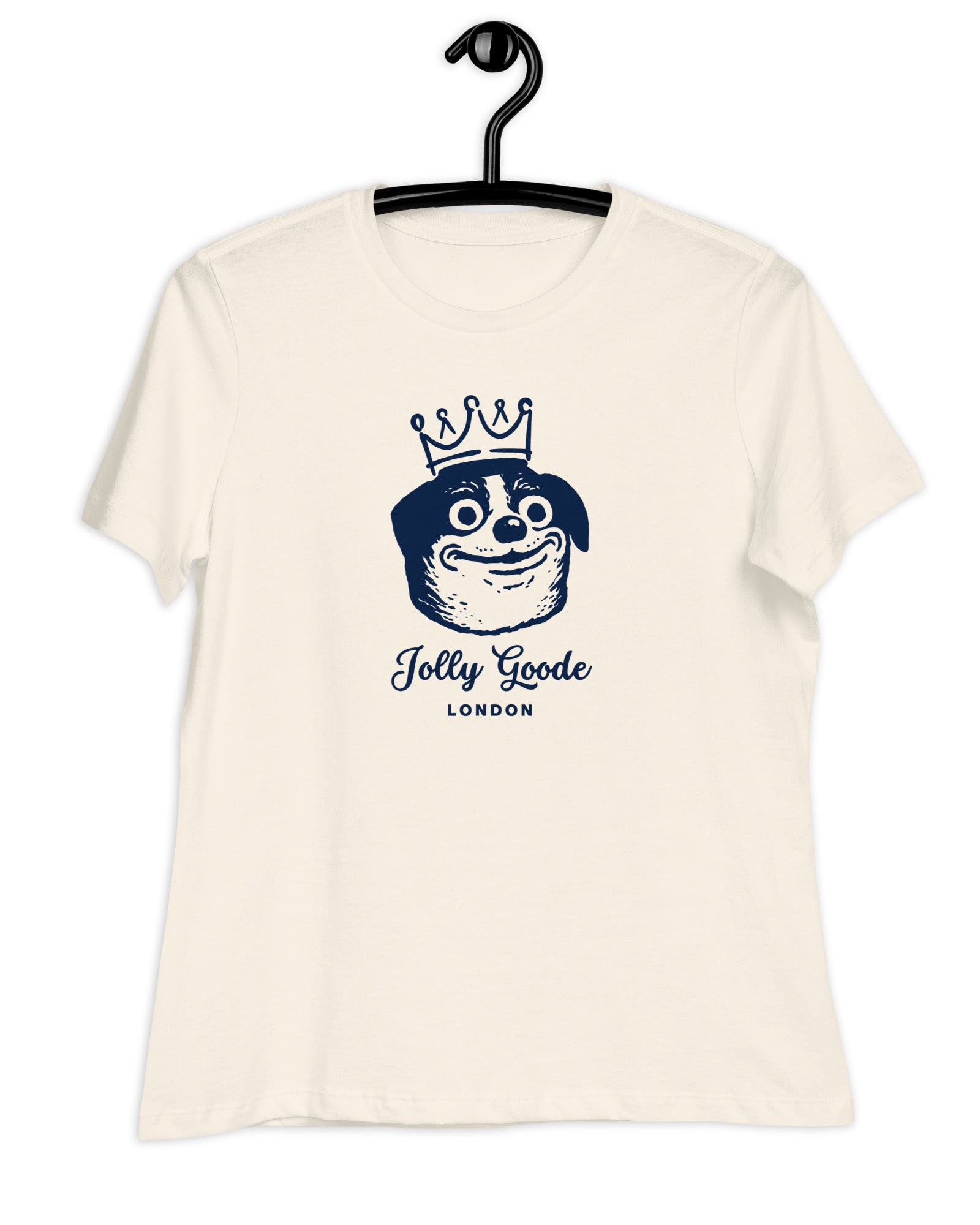 Jolly & Goode Shirts & Tops Jolly Goode London, Crowned Dog, Women's Tee Cheeky British Style