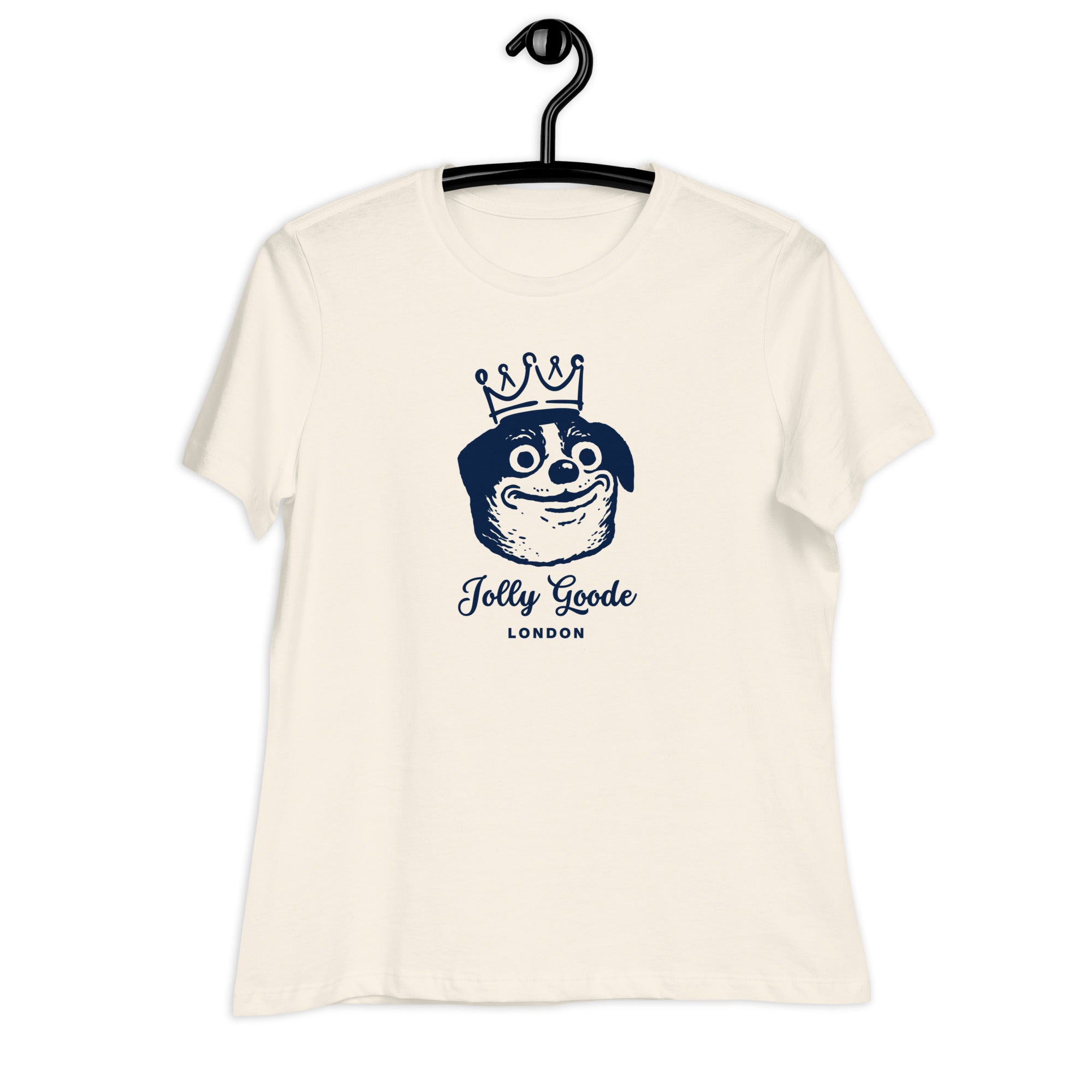Jolly & Goode Shirts & Tops Jolly Goode London, Crowned Dog, Women's Tee Cheeky British Style