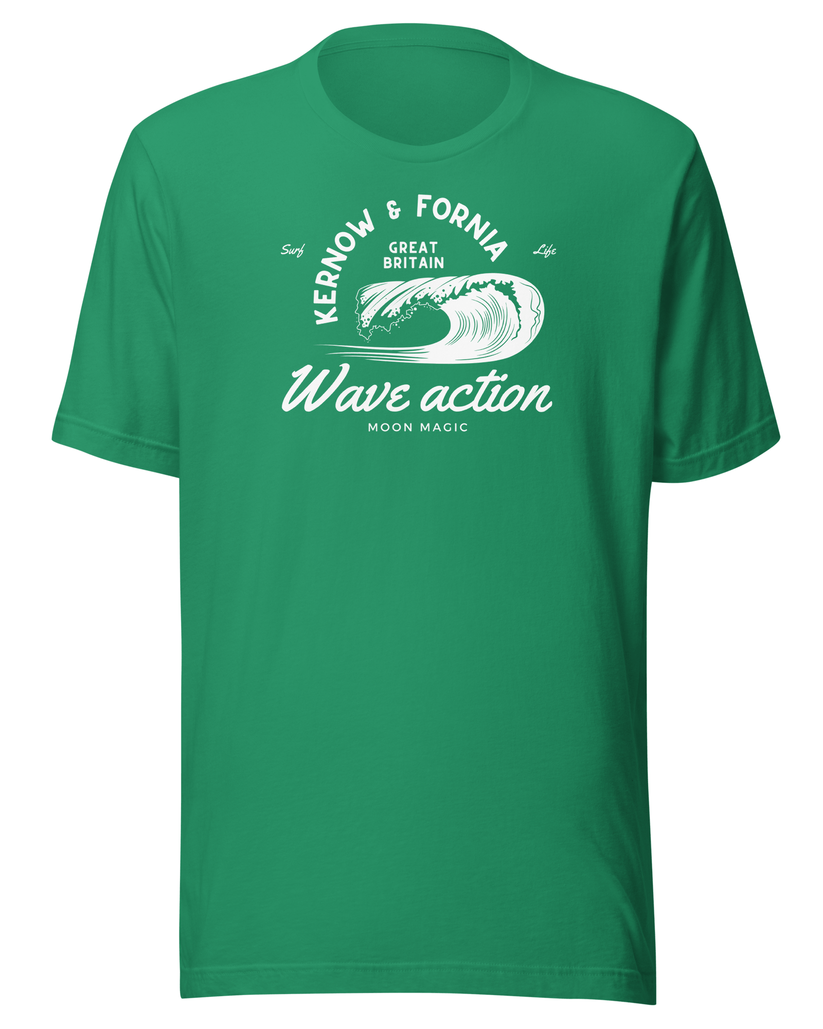 Jolly & Goode Shirts & Tops Kelly / S Kernow & Fornia Great Britain Wave Action T-shirt Cheeky British Style