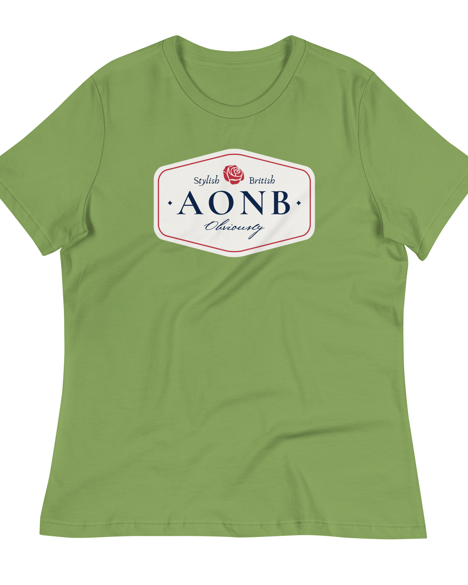 Jolly & Goode Shirts & Tops Leaf / S AONB Women's Relaxed T-Shirt | Area of Outstanding Natural Beauty Cheeky British Style
