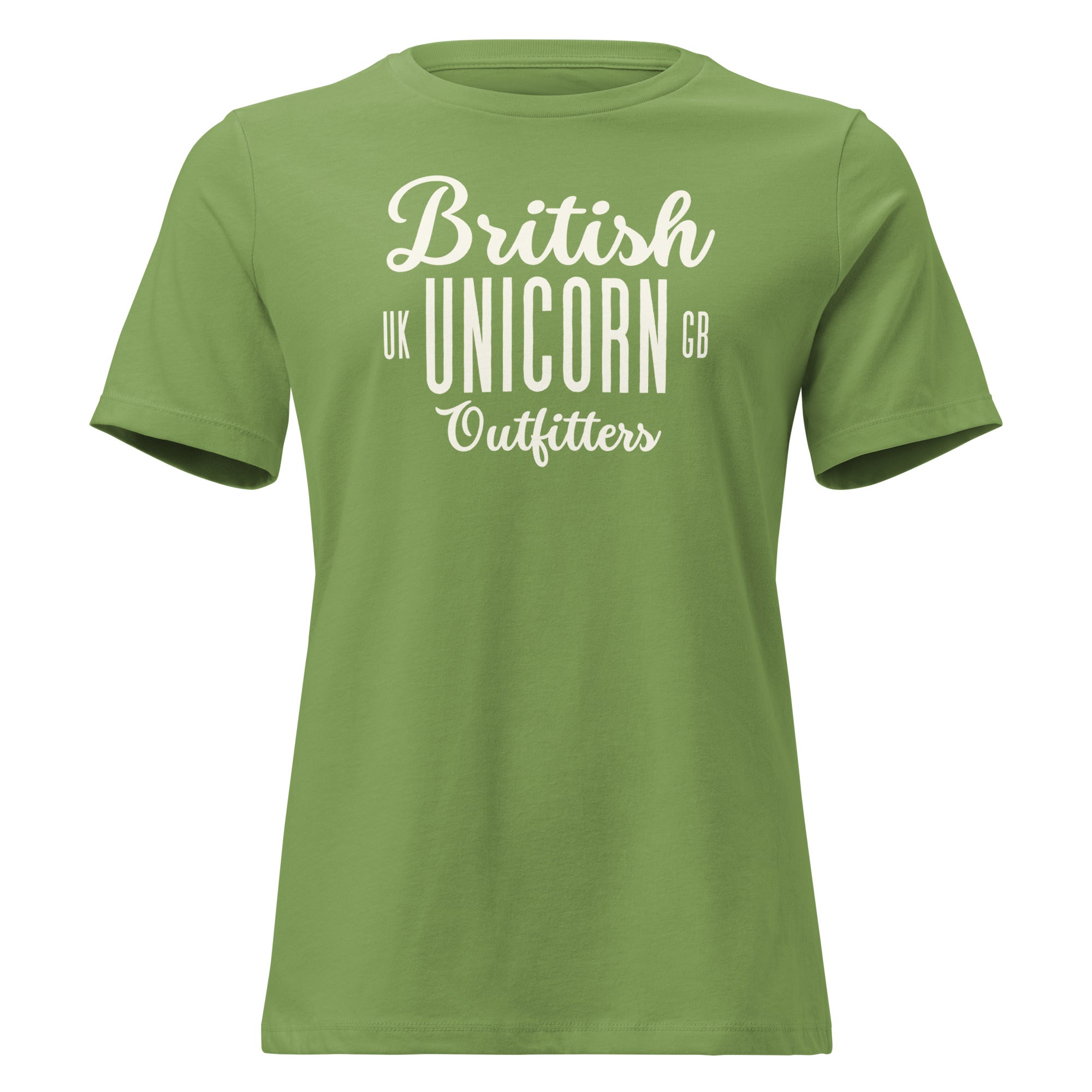 Jolly & Goode Shirts & Tops Leaf / S British Unicorn Outfitters Women's Relaxed T-Shirt Cheeky British Style