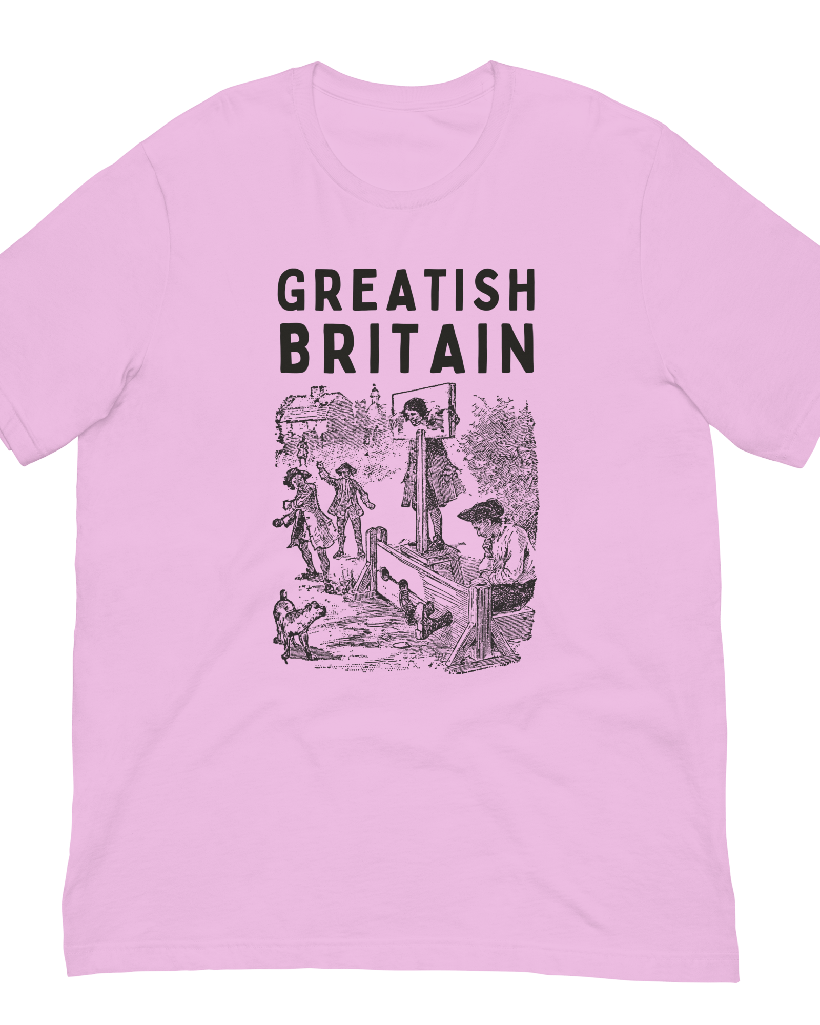 Jolly & Goode Shirts & Tops Lilac / S Greatish Britain T-shirt | Pillory Cheeky British Style