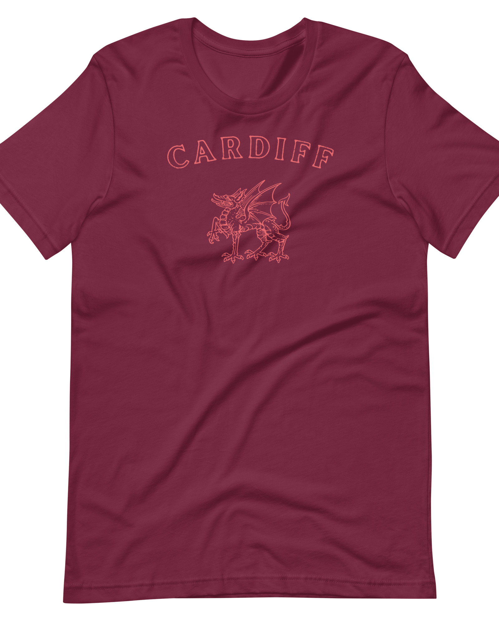 Jolly & Goode Shirts & Tops Maroon / XS Cardiff Dragon T-shirt Cheeky British Style