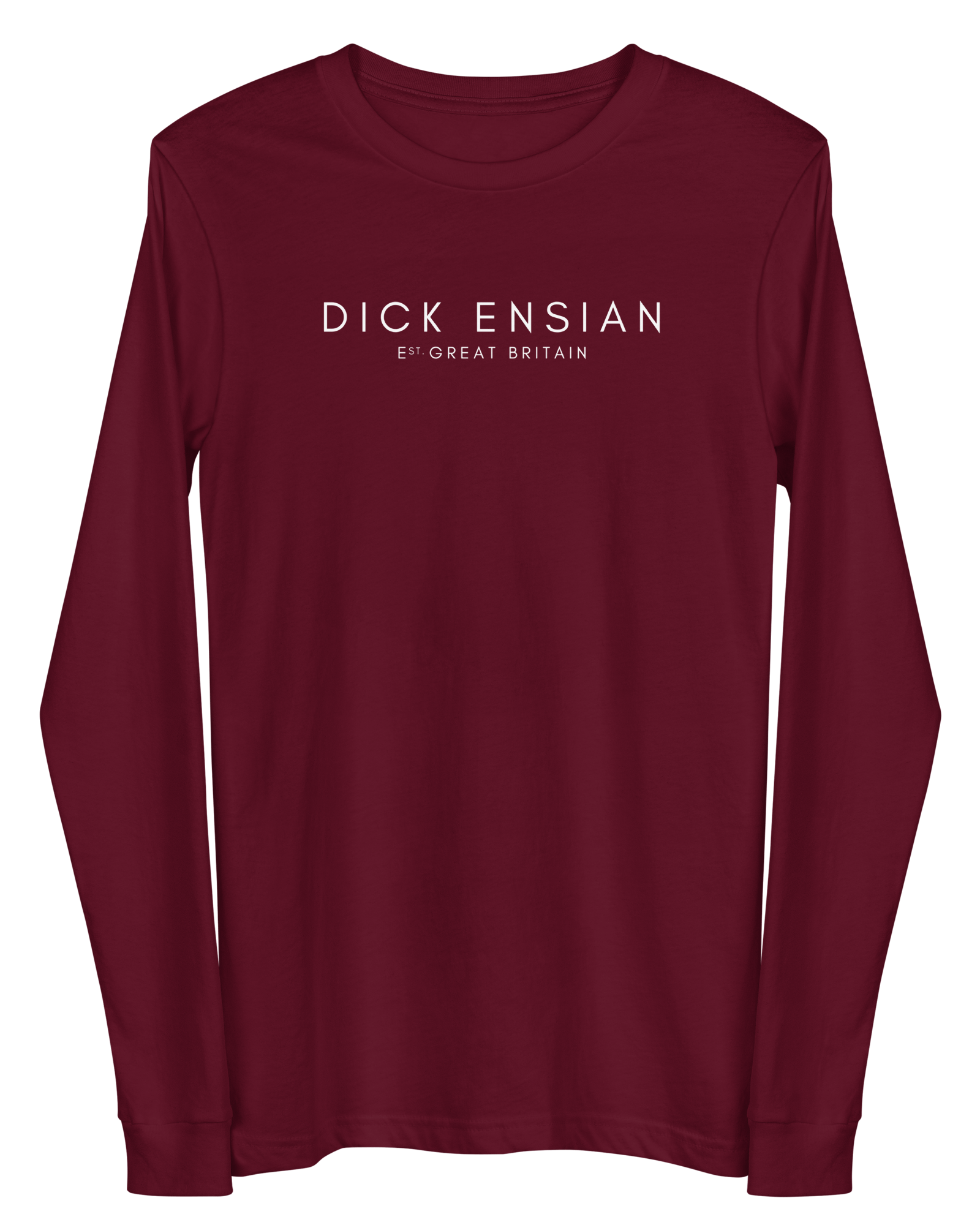 Jolly & Goode Shirts & Tops Maroon / XS Dick Ensian Long Sleeve Shirt Cheeky British Style
