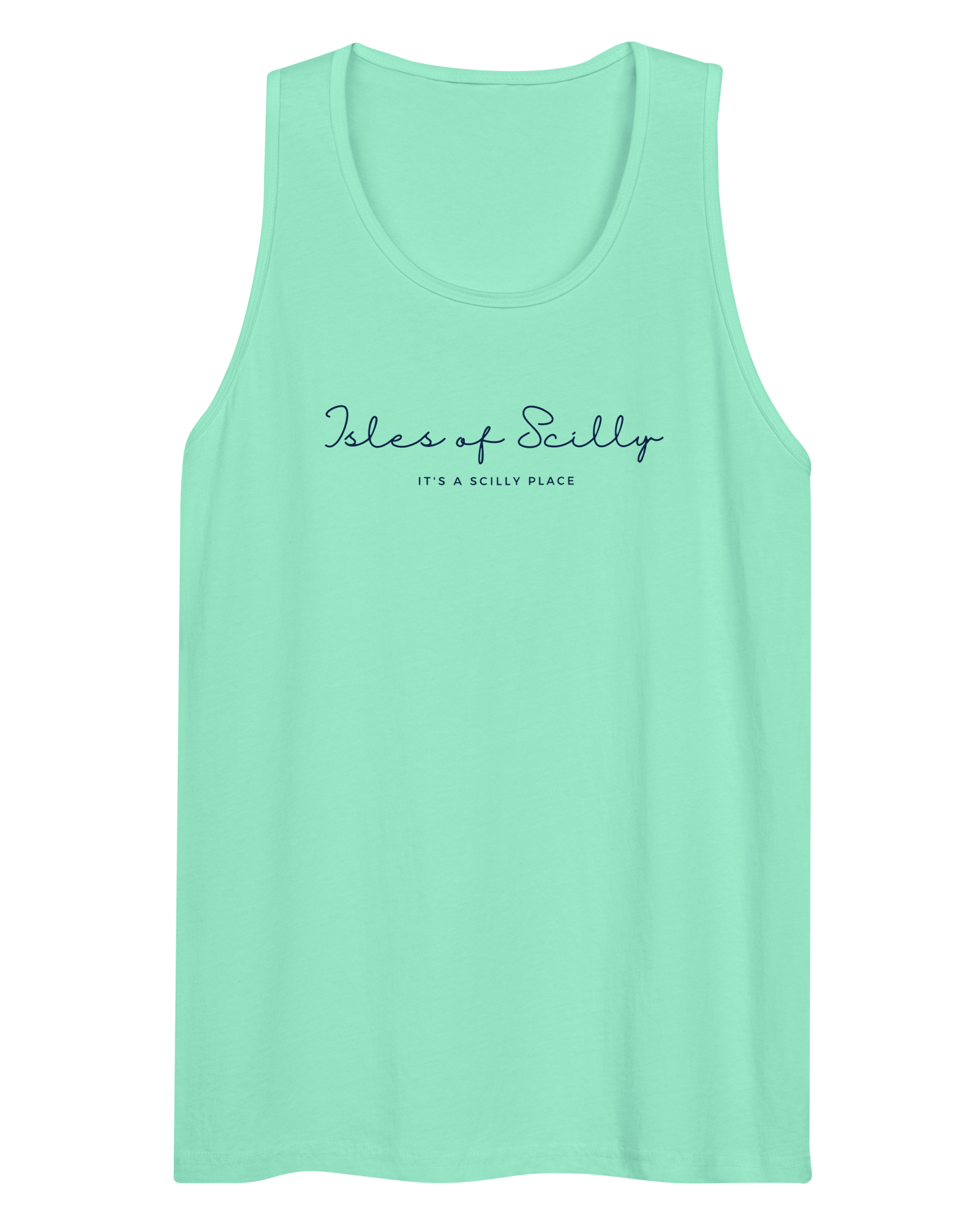 Jolly & Goode Shirts & Tops Mint / S Isles of Scilly, It's A Scilly Place | Men’s Vest Cheeky British Style