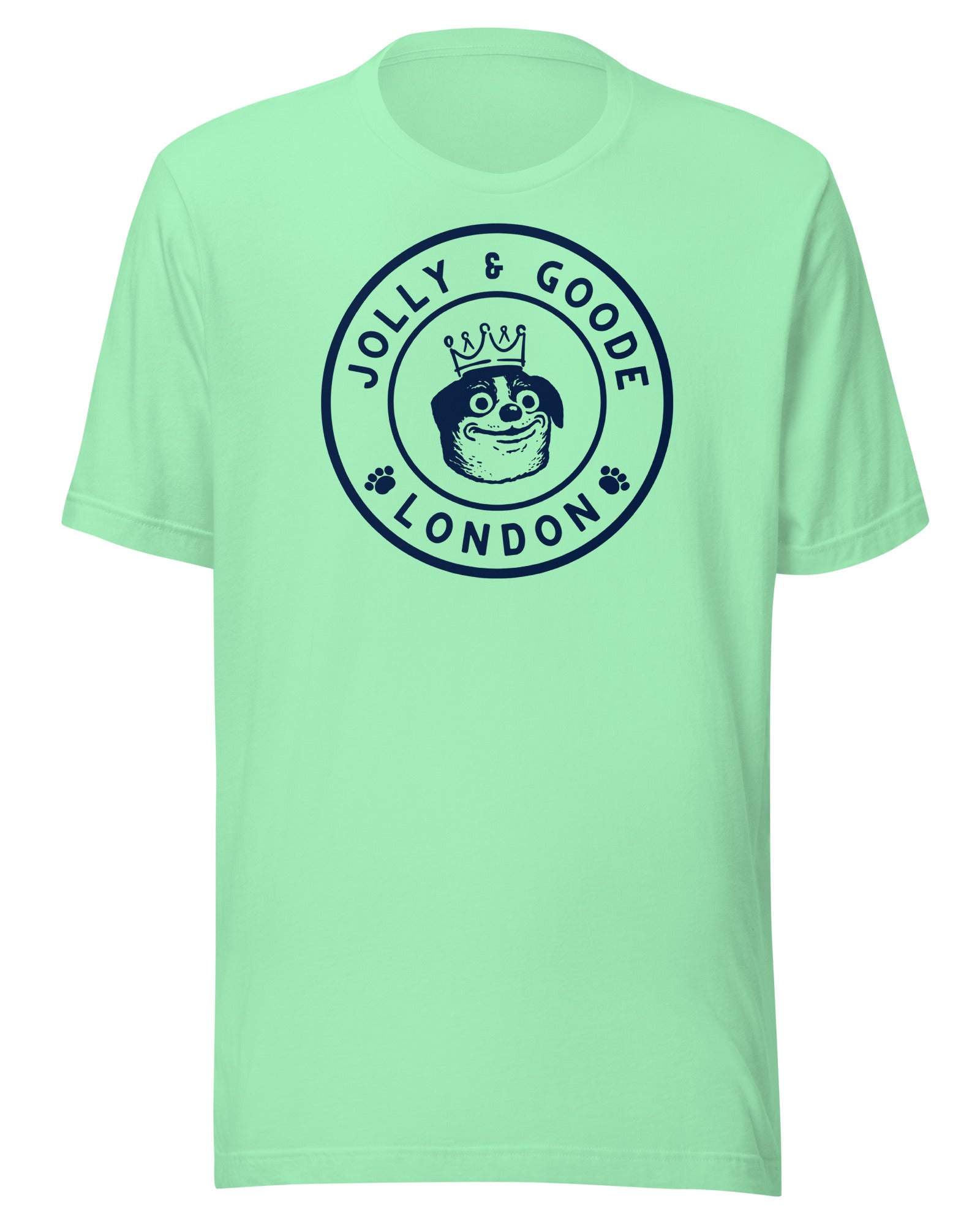 Jolly & Goode Shirts & Tops Mint / S Jolly & Goode London Crowned Dog T-shirt Cheeky British Style