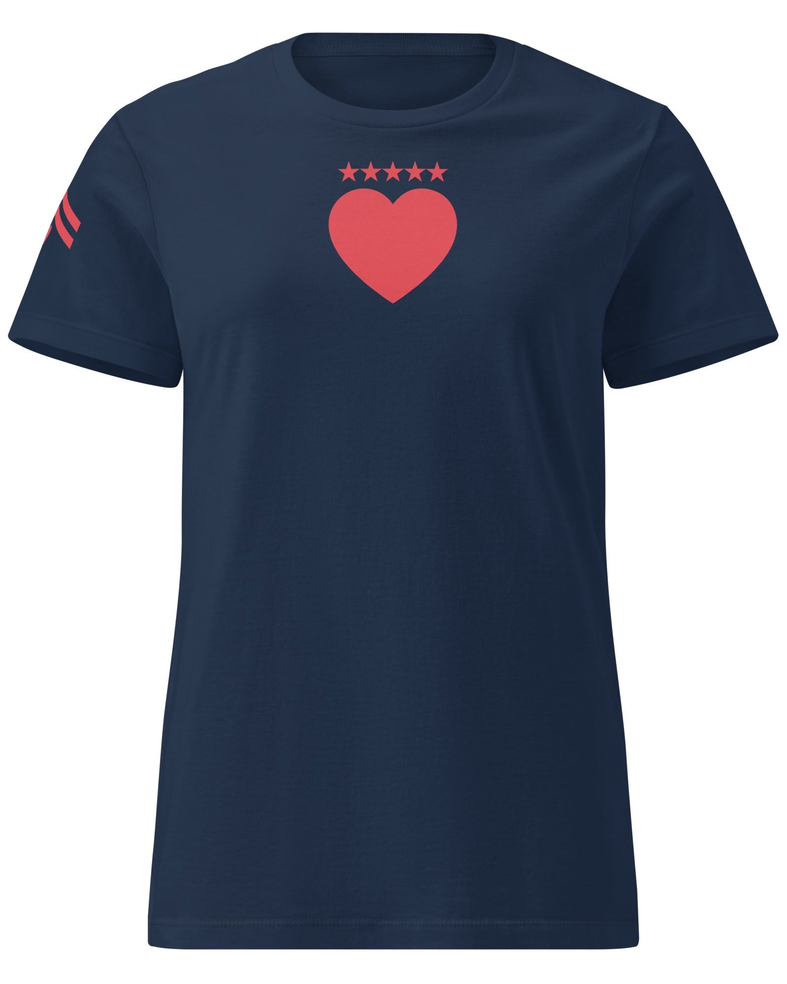 Jolly & Goode Shirts & Tops Navy / S Army of Love | Five Star Heart | Women’s Tee Cheeky British Style