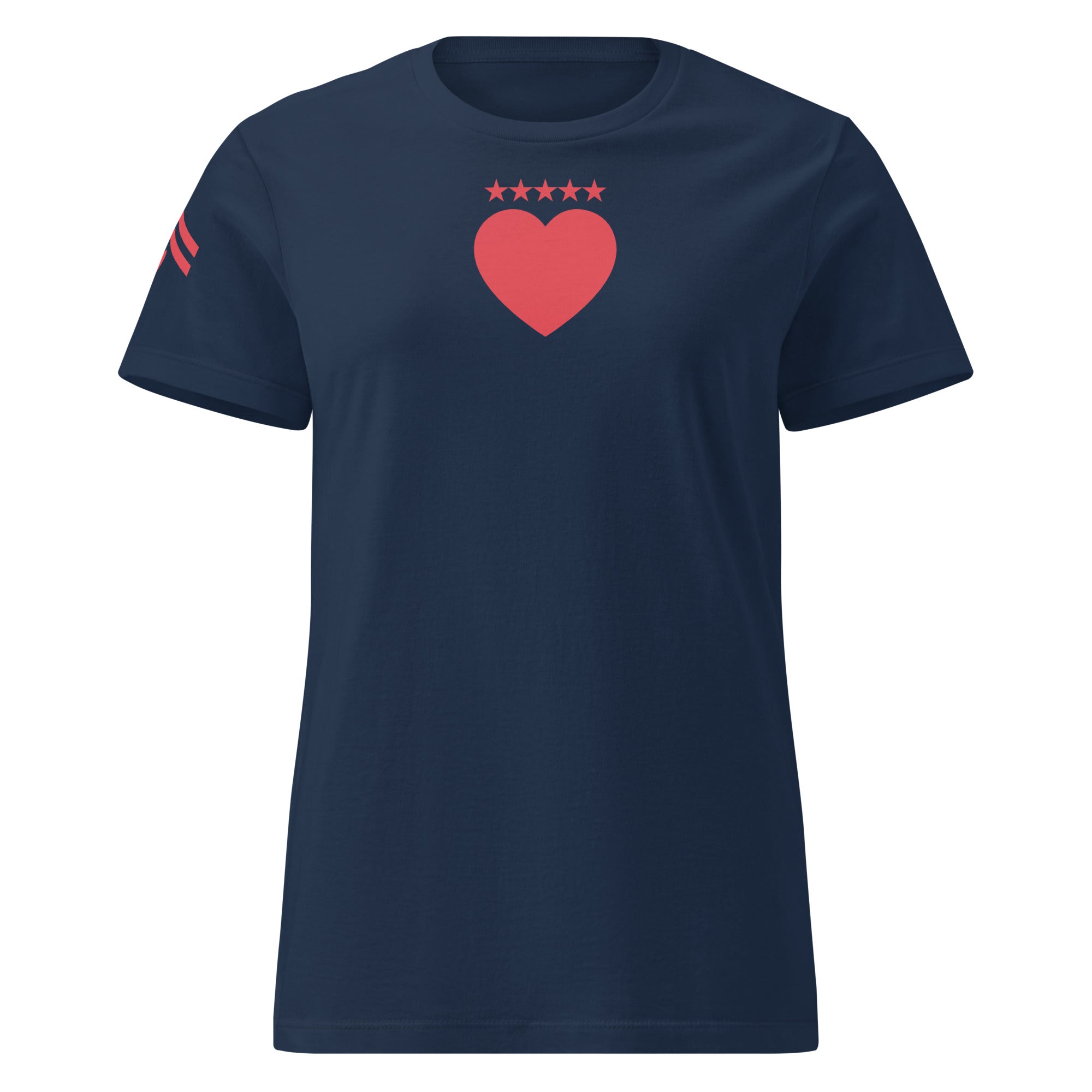 Jolly & Goode Shirts & Tops Navy / S Army of Love | Five Star Heart | Women’s Tee Cheeky British Style