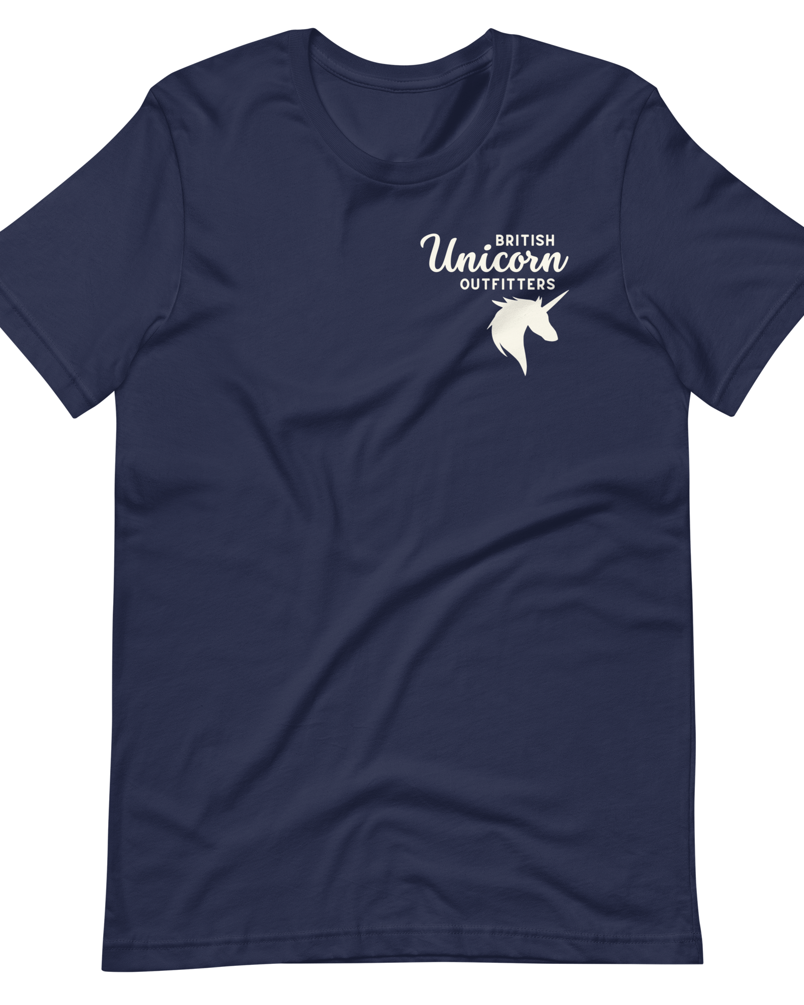 Jolly & Goode Shirts & Tops Navy / S British Unicorn Outfitters T-shirt | Left Chest Cheeky British Style