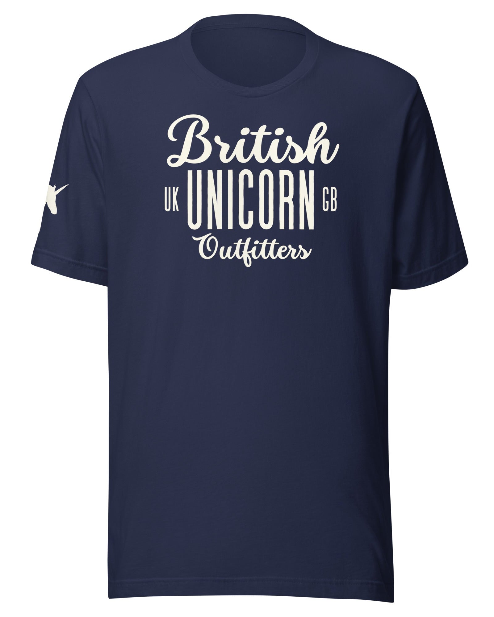Jolly & Goode Shirts & Tops Navy / S British Unicorn Outfitters T-shirt | Unisex Cheeky British Style