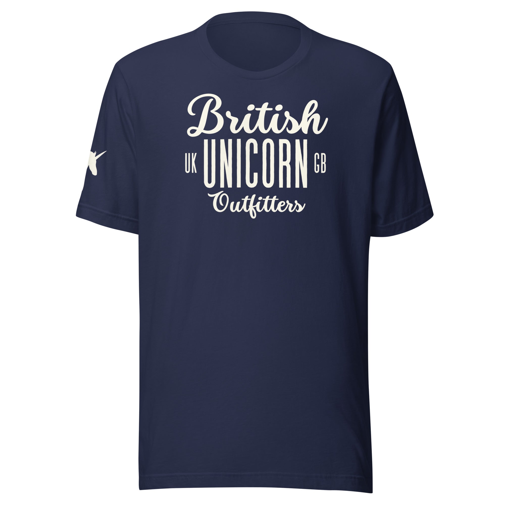 Jolly & Goode Shirts & Tops Navy / S British Unicorn Outfitters T-shirt | Unisex Cheeky British Style