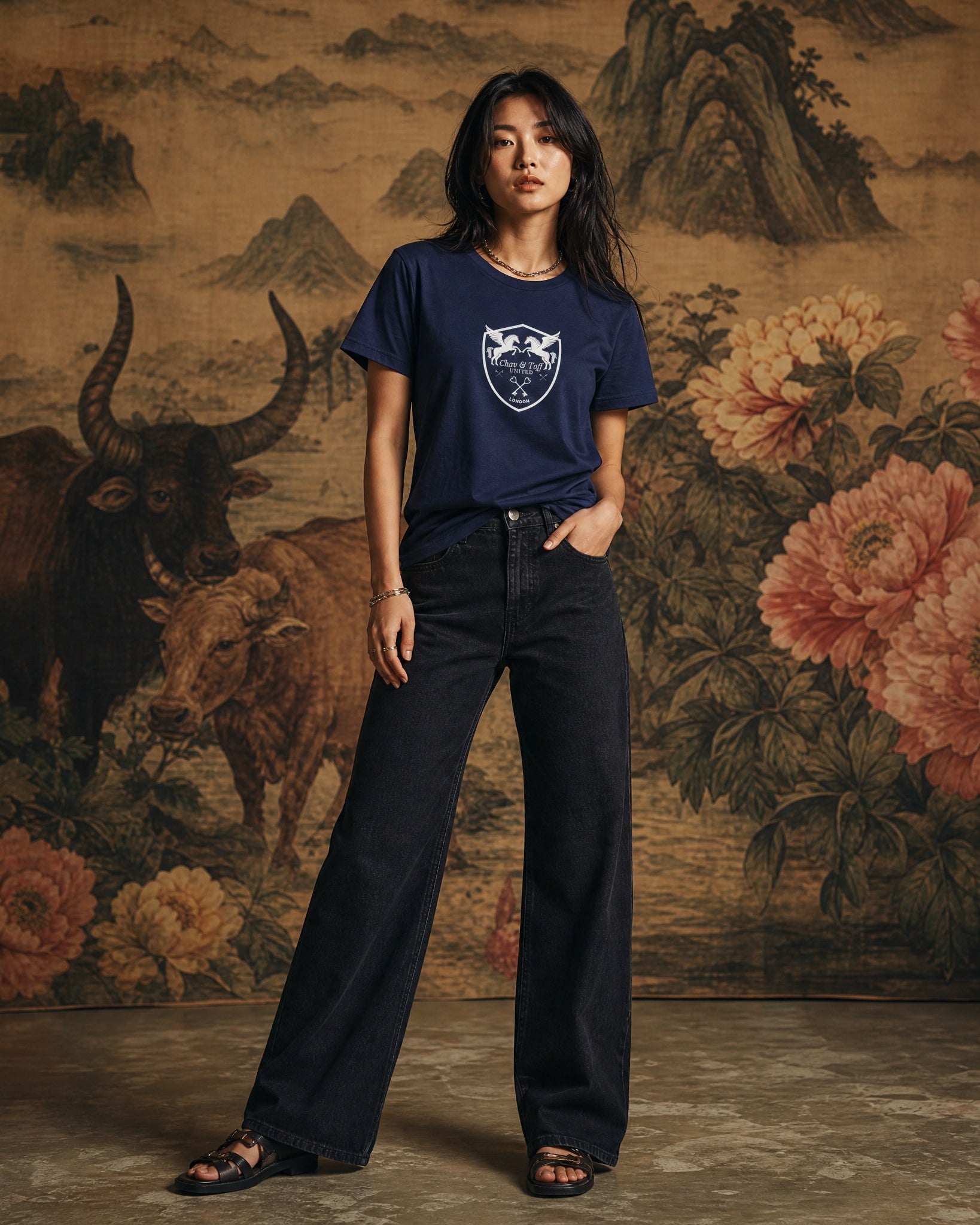 Jolly & Goode Shirts & Tops Navy / S Chav & Toff United London Premium T-Shirt Cheeky British Style