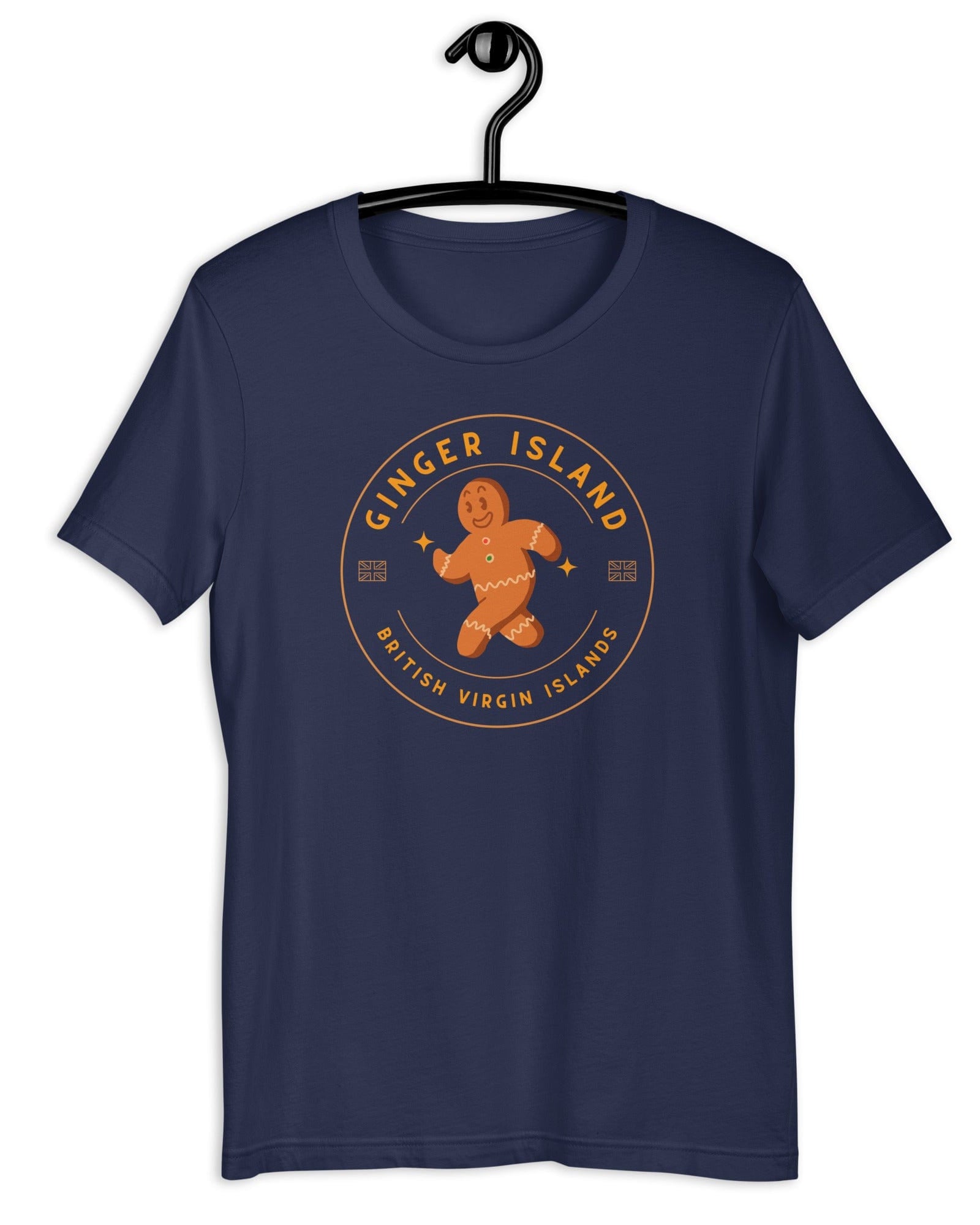 Jolly & Goode Shirts & Tops Navy / S Ginger Island | British Virgin Islands | T-shirt Cheeky British Style