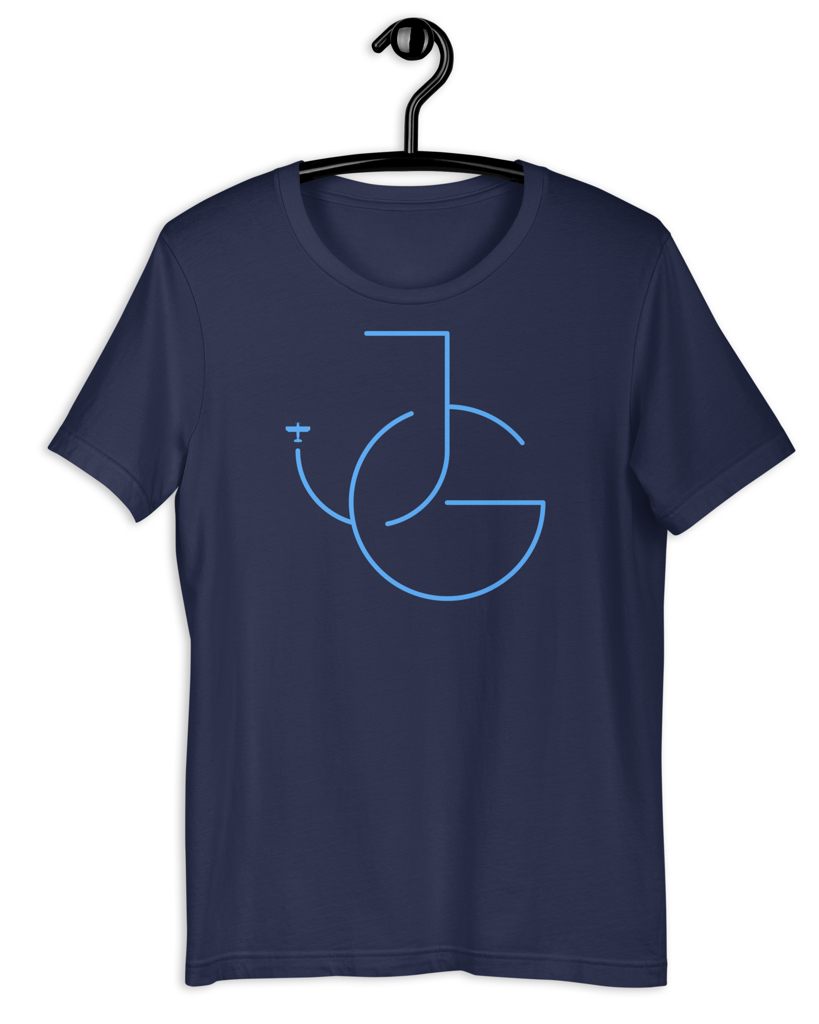 Jolly & Goode Shirts & Tops Navy / S JG Airplane | Jolly & Goode Skywriter T-shirt Cheeky British Style