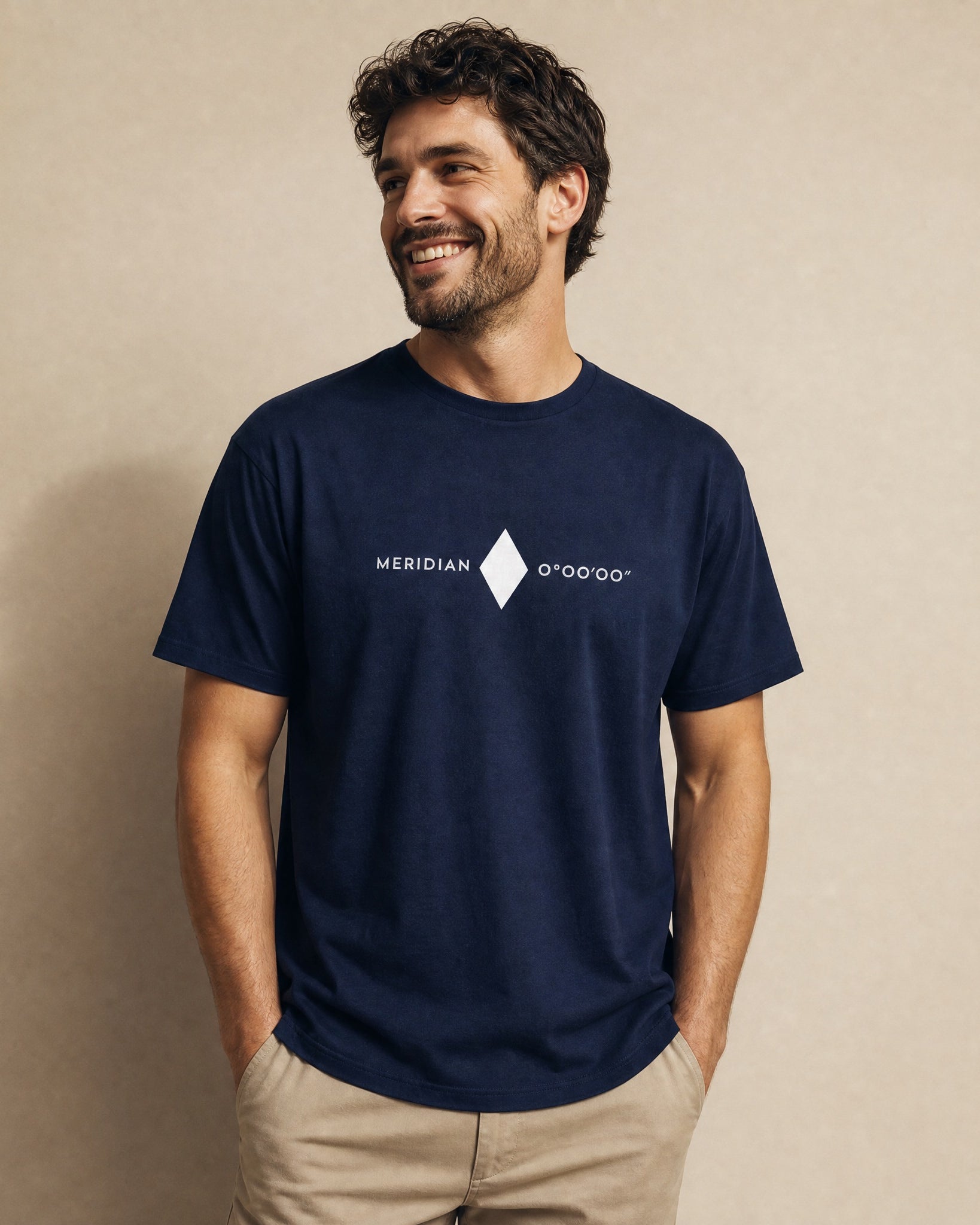 Jolly & Goode Shirts & Tops Navy / S Meridian | Greenwich Meridian Shirt | Unisex Tee Cheeky British Style