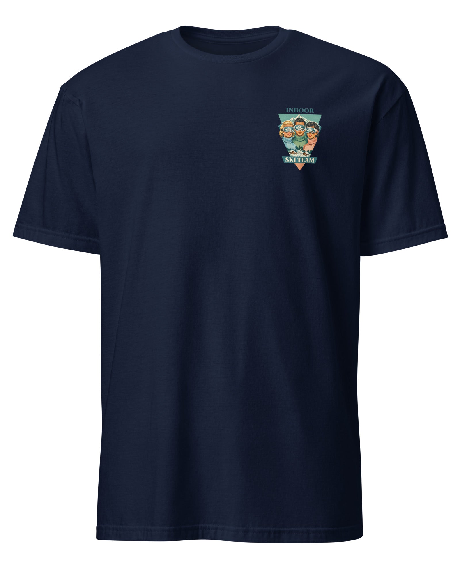 Jolly & Goode Shirts & Tops Navy / S Steady On Indoor Ski Team Tee Cheeky British Style