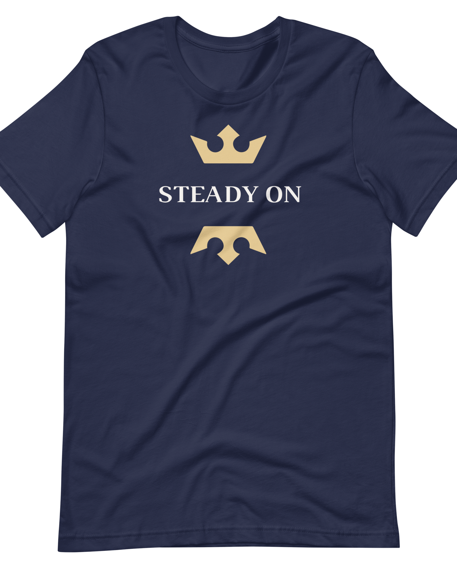 Jolly & Goode Shirts & Tops Navy / S Steady On T-Shirt Cheeky British Style