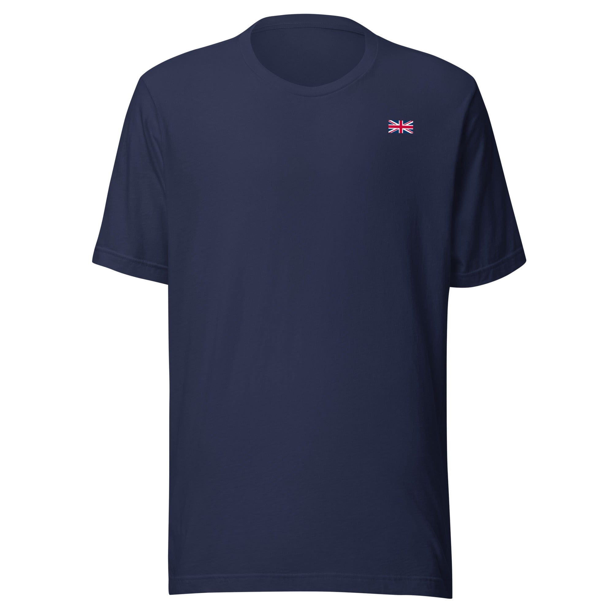 Jolly & Goode Shirts & Tops Navy / S Union Jack T-shirt | Left Chest | Subtle Cheeky British Style