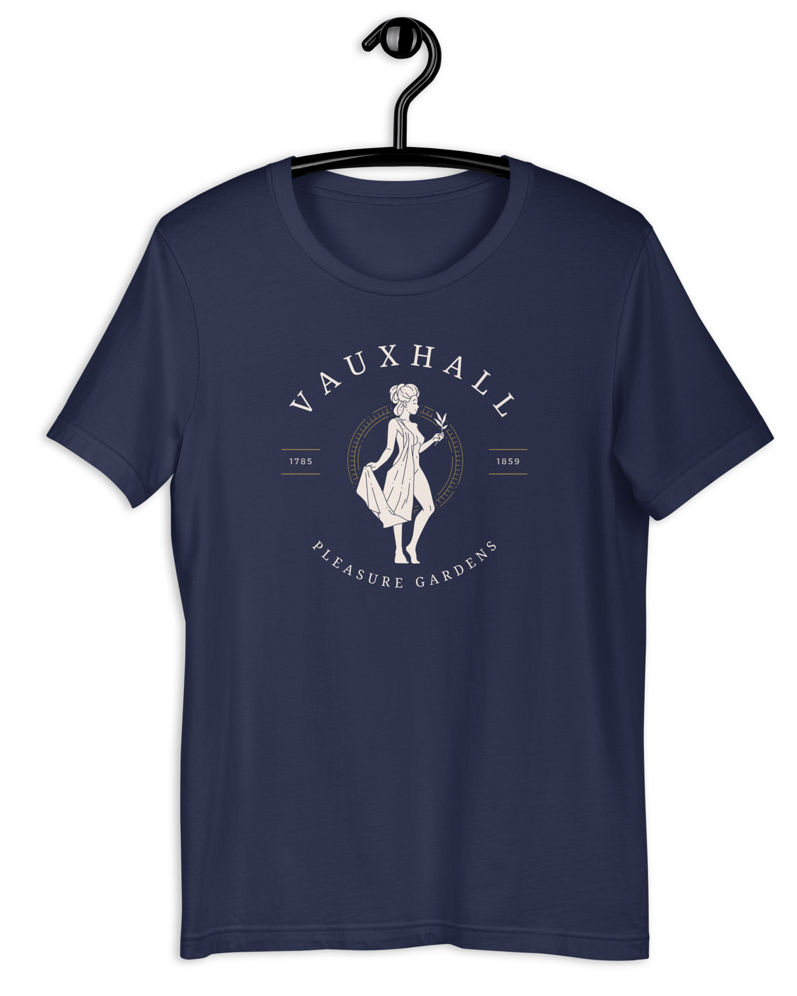Jolly & Goode Shirts & Tops Navy / S Vauxhall Pleasure Gardens T-shirt | Unisex Cheeky British Style