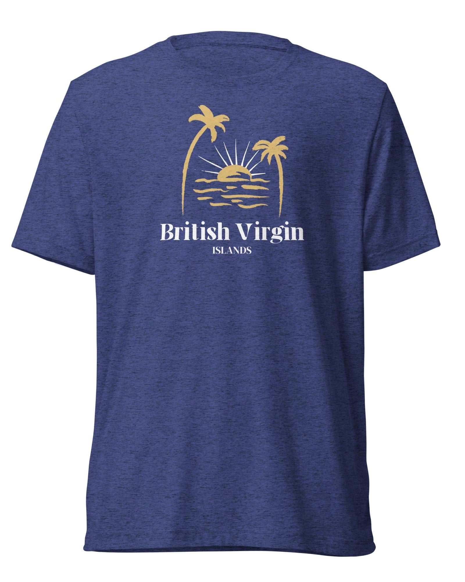 Jolly & Goode Shirts & Tops Navy Triblend / XS British Virgin Islands T-shirt Cheeky British Style