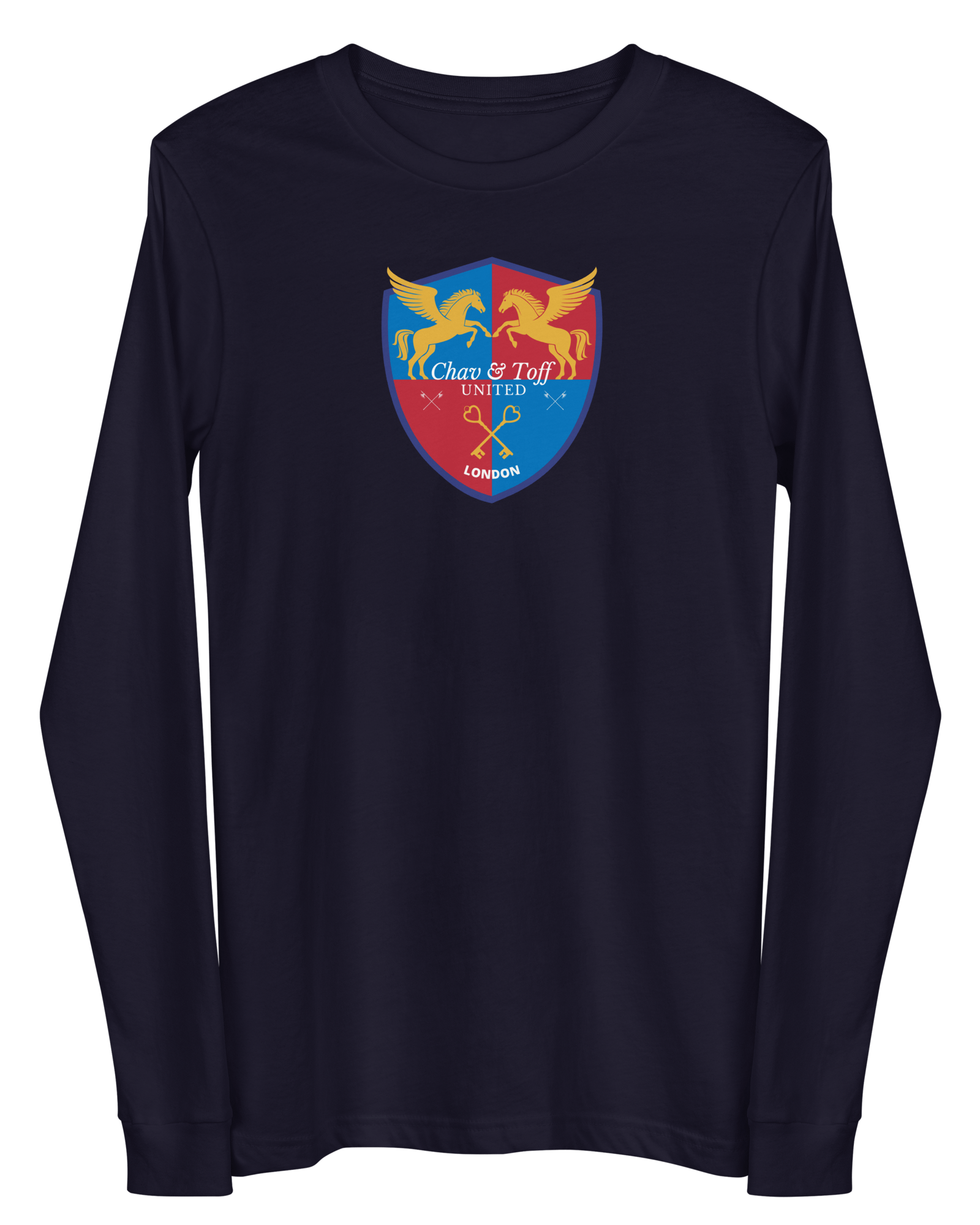 Jolly & Goode Shirts & Tops Navy / XS Chav & Toff United London Long Sleeve Shirt Cheeky British Style