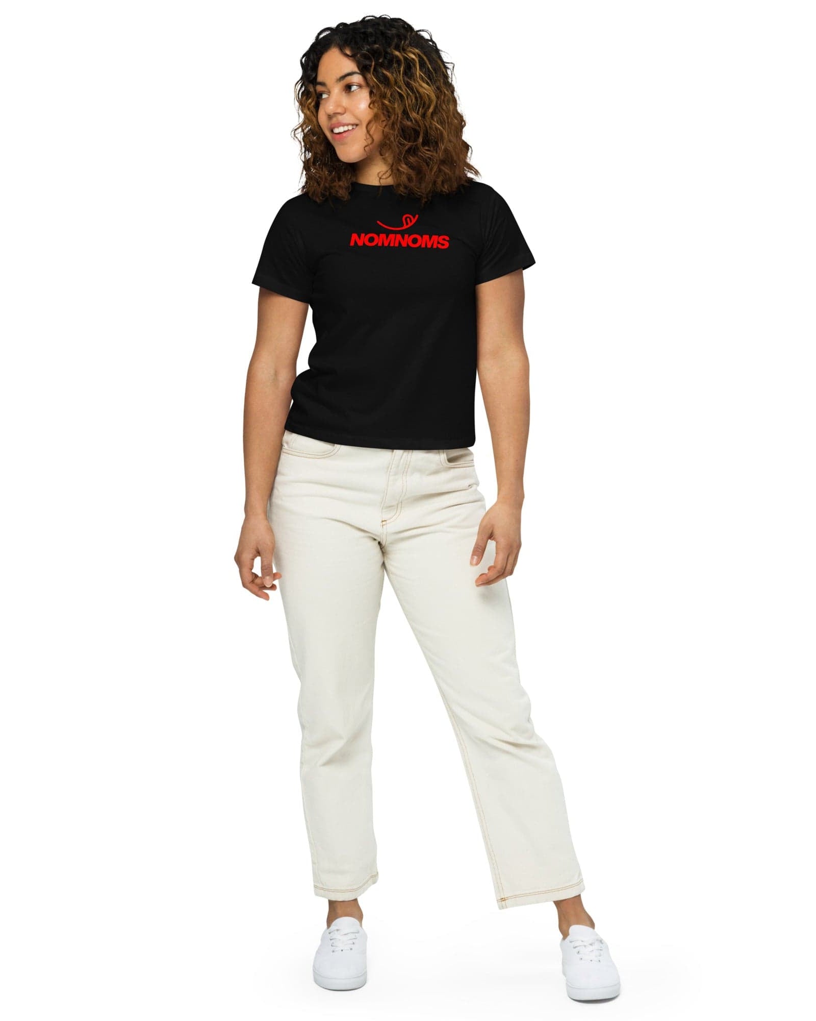 Jolly & Goode Shirts & Tops Nomnoms Women’s High-Waisted T-shirt Cheeky British Style