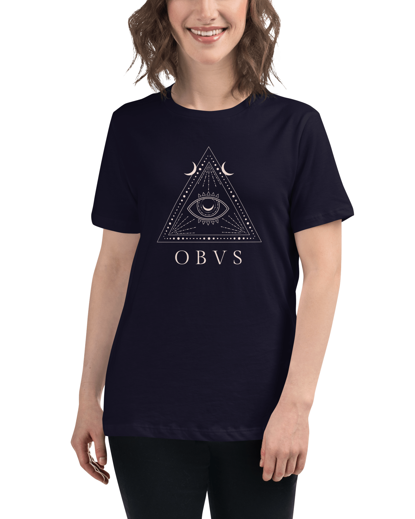 Jolly & Goode Shirts & Tops Obvs Women's Relaxed T-Shirt Obviously Cheeky British Style