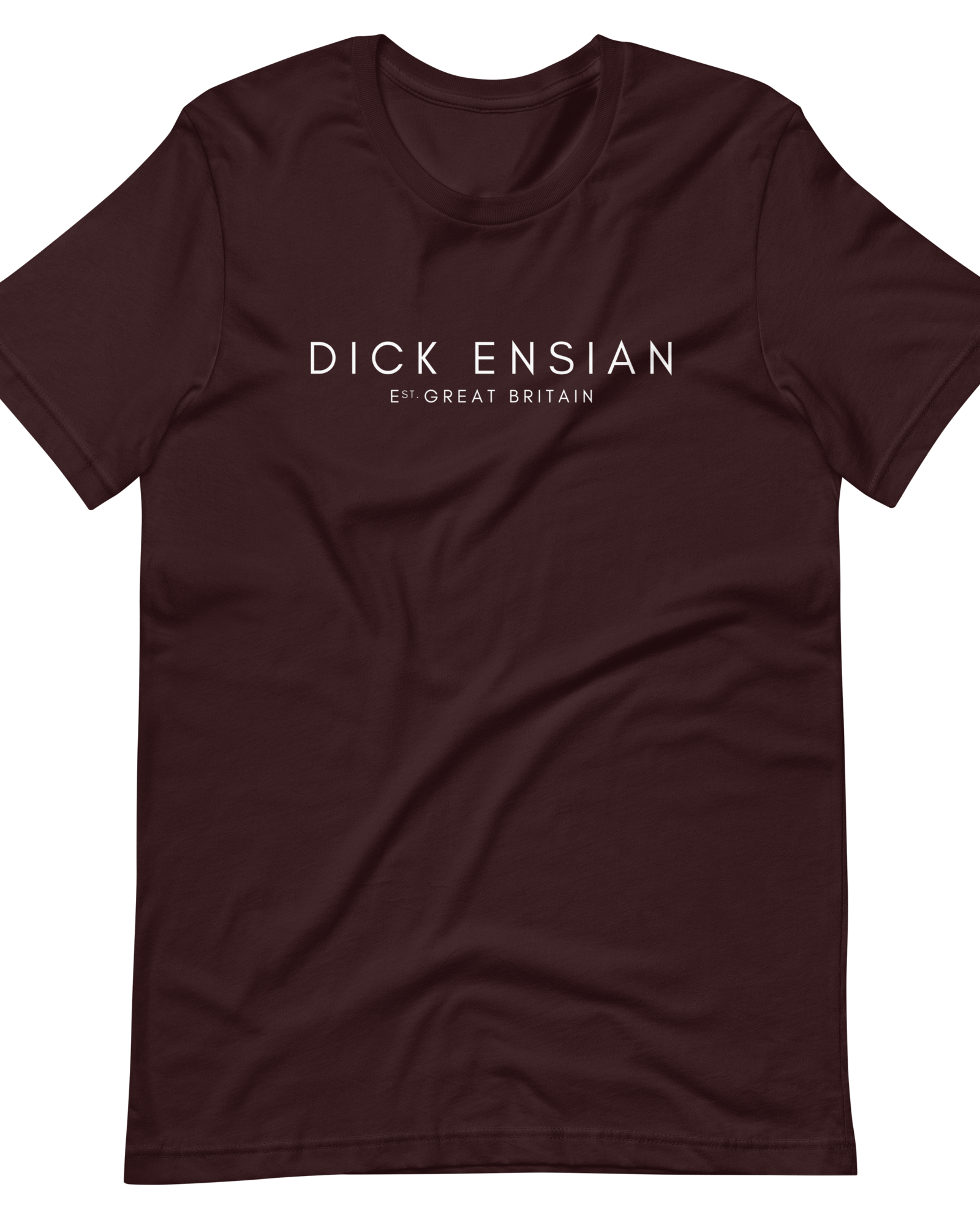 Jolly & Goode Shirts & Tops Oxblood Black / S Dick Ensian Classic T-Shirt Cheeky British Style