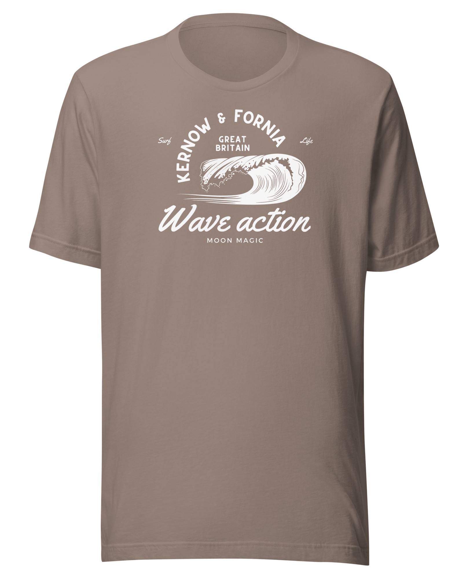 Jolly & Goode Shirts & Tops Pebble / S Kernow & Fornia Great Britain Wave Action T-shirt Cheeky British Style