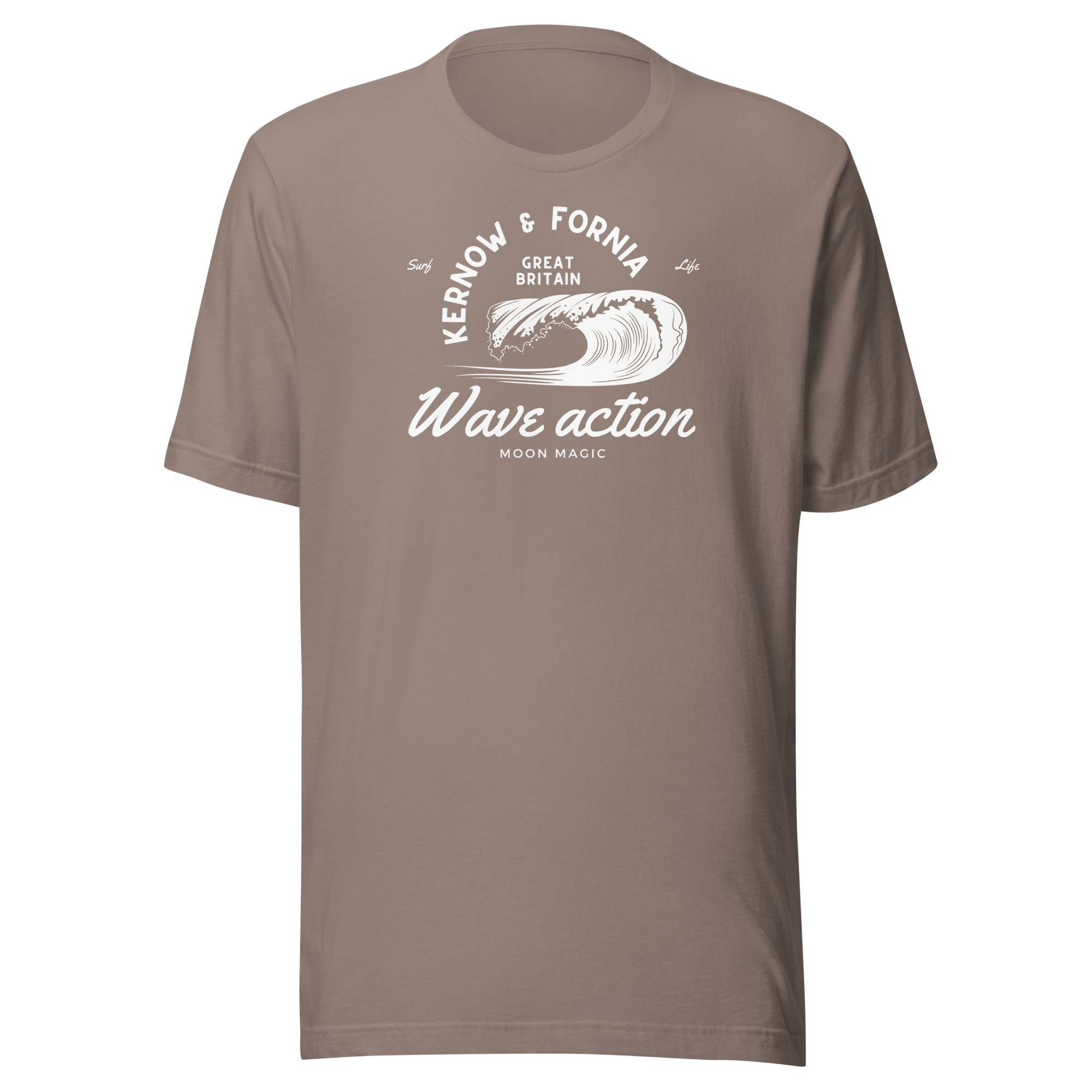 Jolly & Goode Shirts & Tops Pebble / S Kernow & Fornia Great Britain Wave Action T-shirt Cheeky British Style