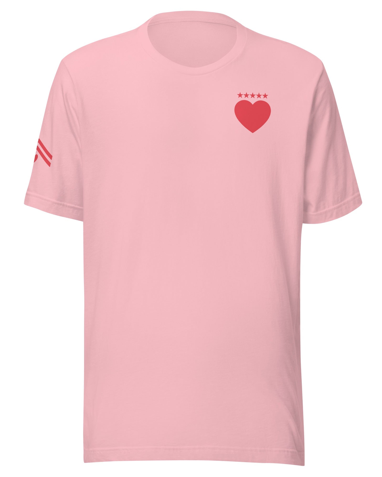 Jolly & Goode Shirts & Tops Pink / S Army of Love T-shirt | Five Star Heart | Unisex Cheeky British Style