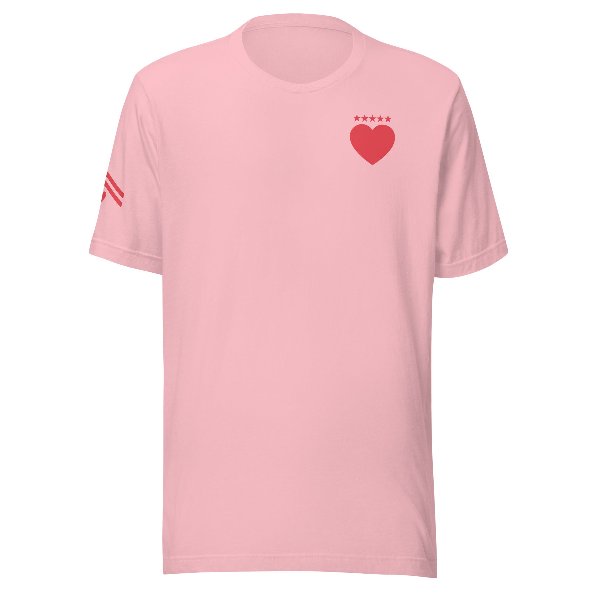 Jolly & Goode Shirts & Tops Pink / S Army of Love T-shirt | Five Star Heart | Unisex Cheeky British Style