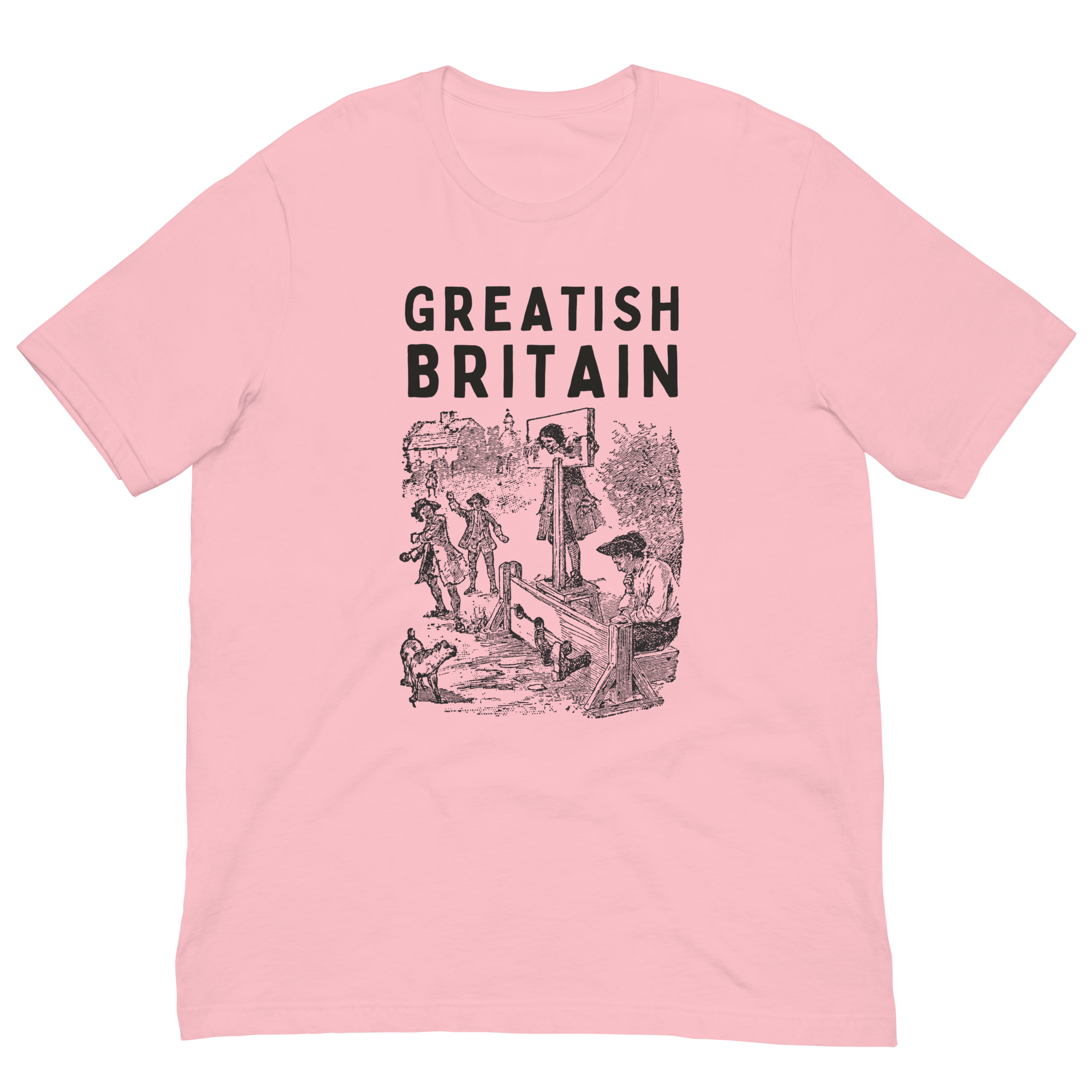 Jolly & Goode Shirts & Tops Pink / S Greatish Britain T-shirt | Pillory Cheeky British Style