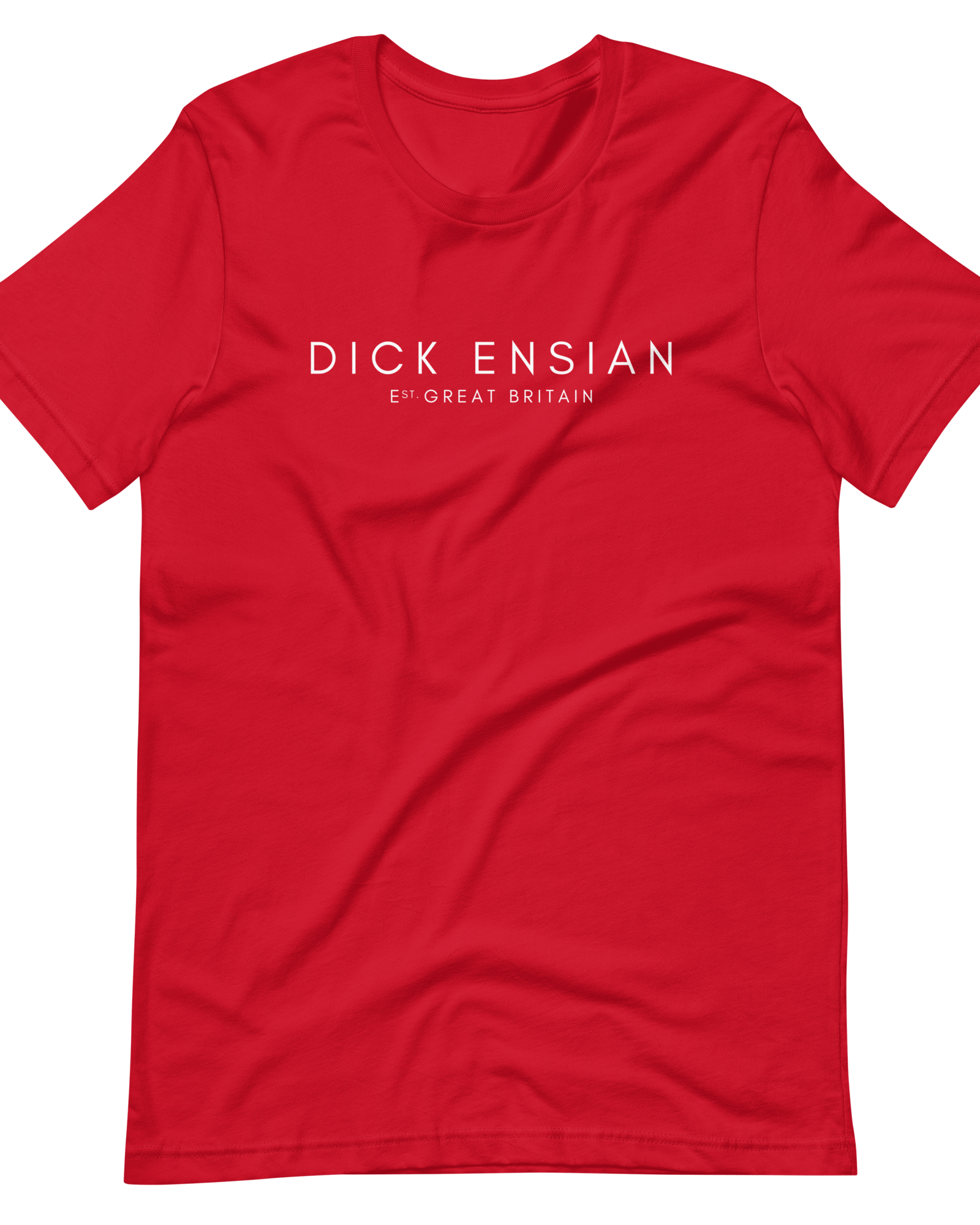 Jolly & Goode Shirts & Tops Red / S Dick Ensian Classic T-Shirt Cheeky British Style