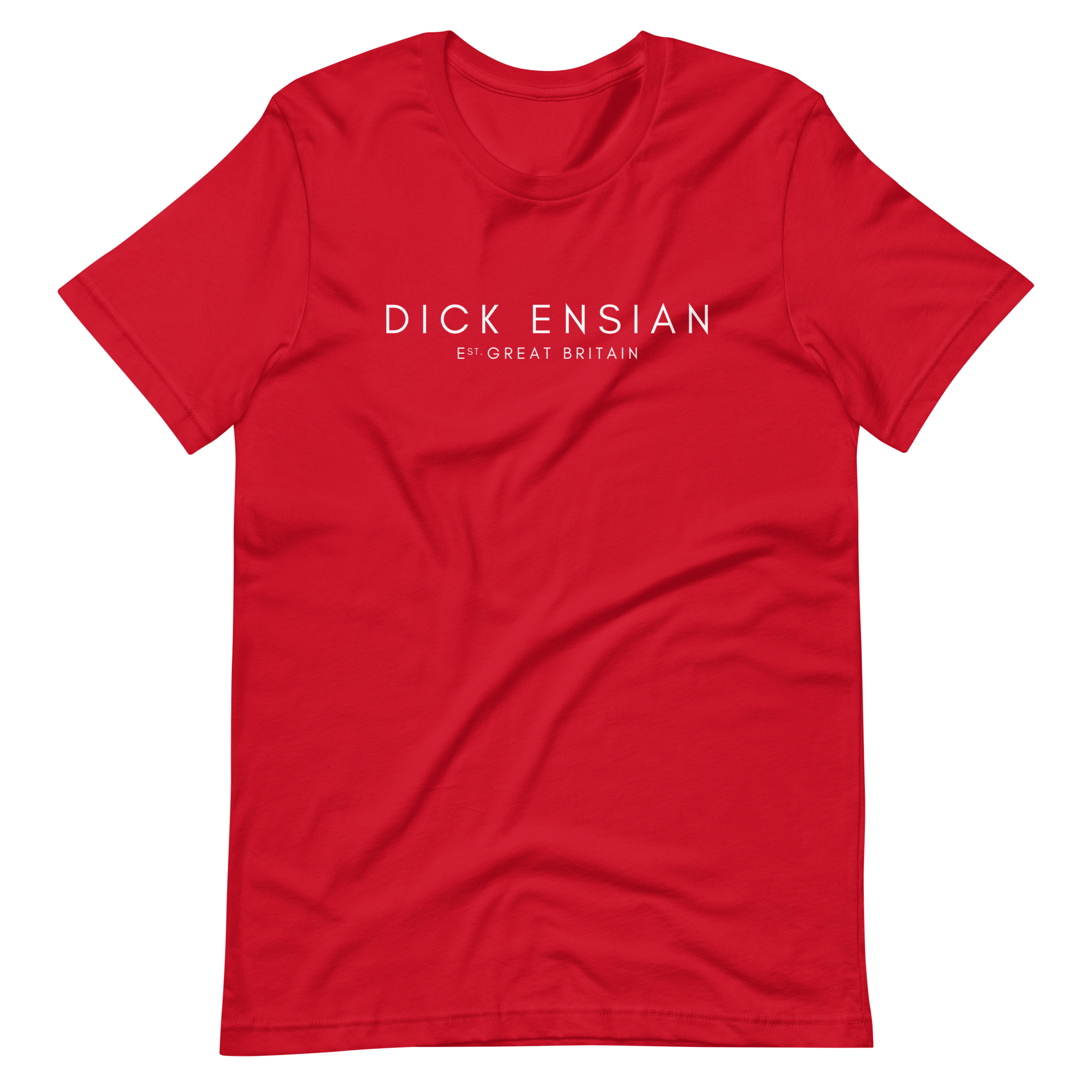Jolly & Goode Shirts & Tops Red / S Dick Ensian Classic T-Shirt Cheeky British Style