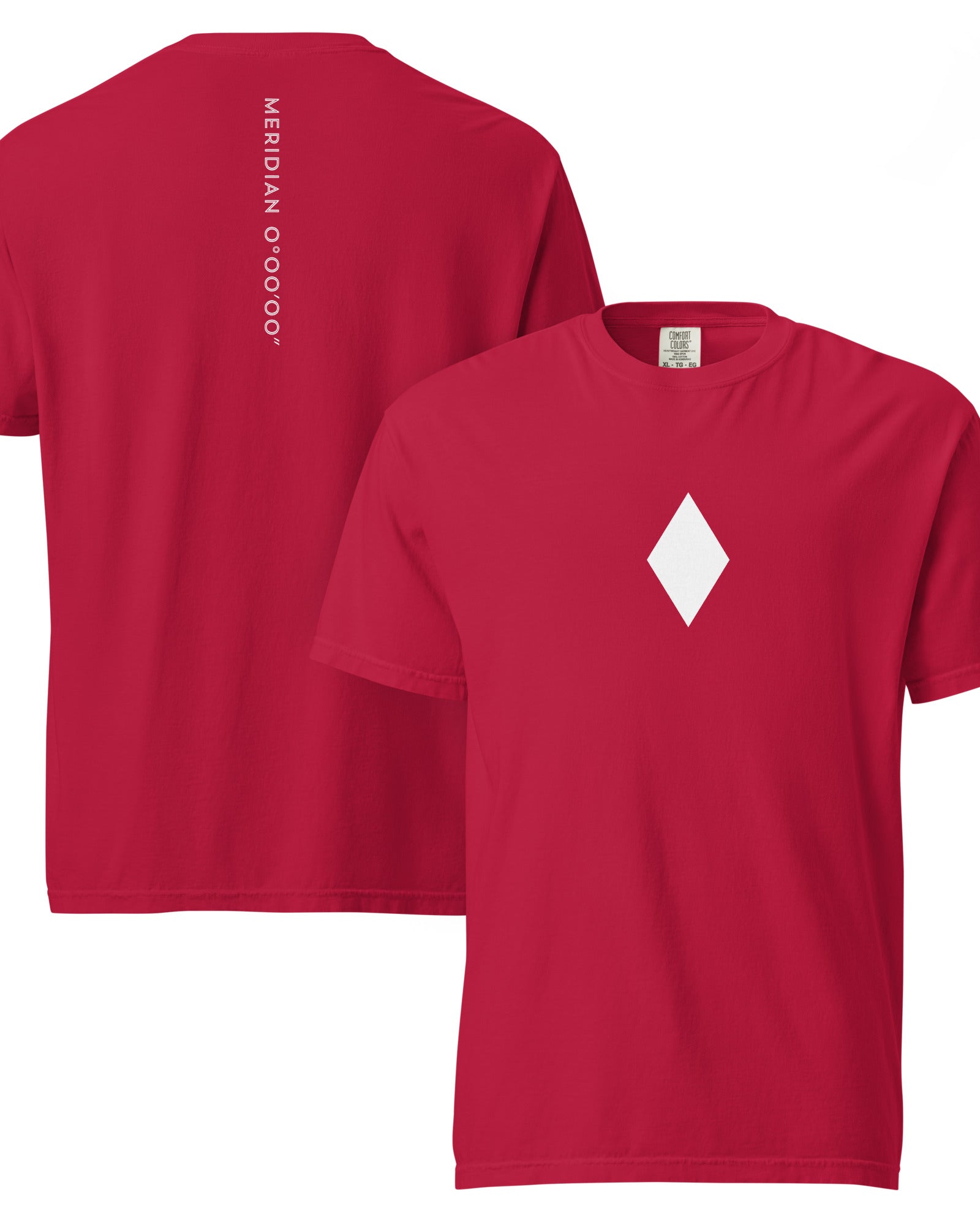 Jolly & Goode Shirts & Tops Red / S Meridian | Greenwich Prime Meridian Tee Cheeky British Style