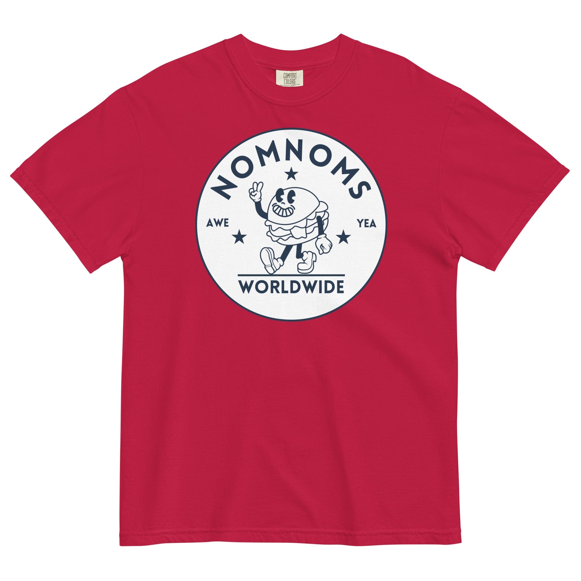 Jolly & Goode Shirts & Tops Red / S Nomnoms Worldwide Garment-dyed Heavyweight T-shirt Cheeky British Style
