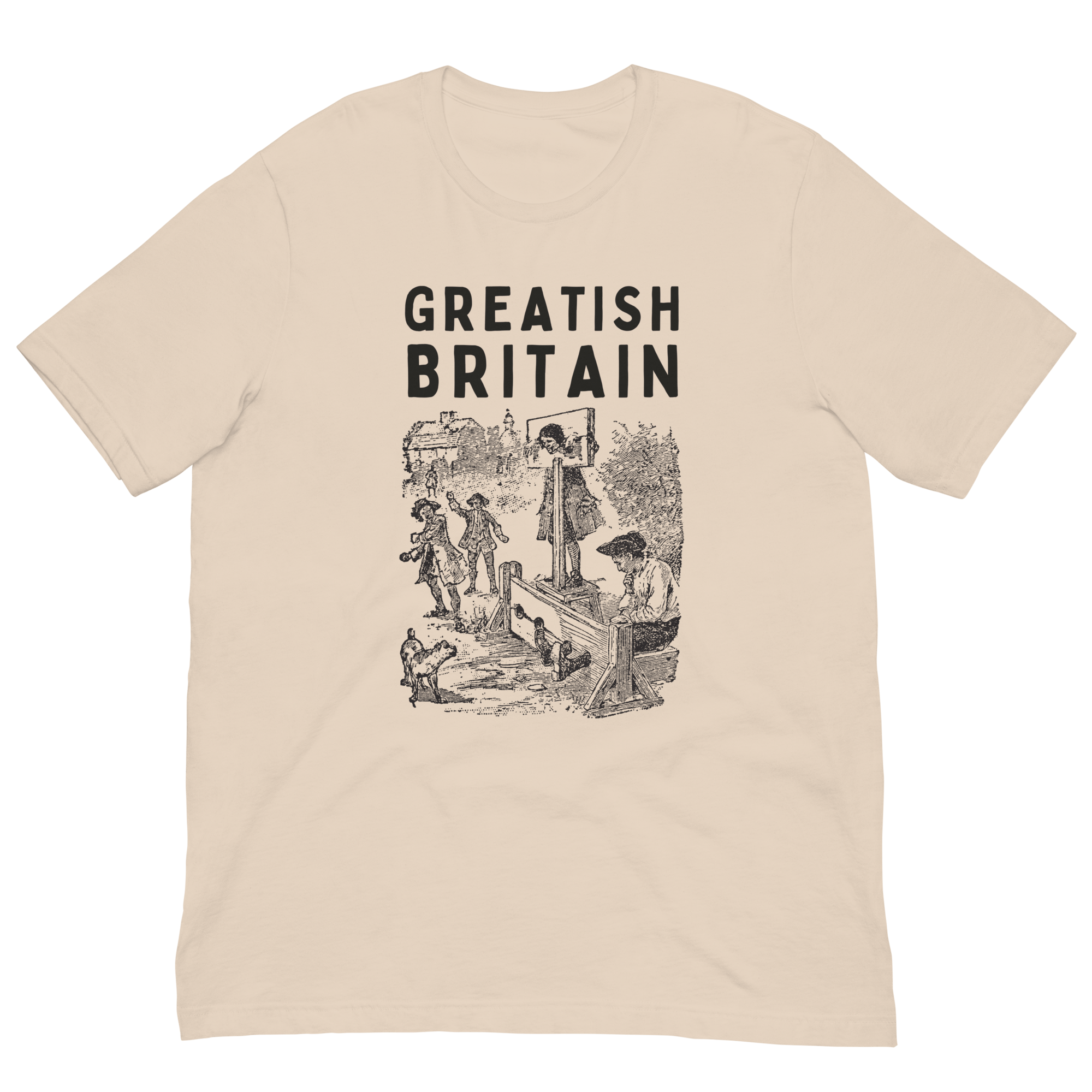 Jolly & Goode Shirts & Tops Soft Cream / S Greatish Britain T-shirt | Pillory Cheeky British Style