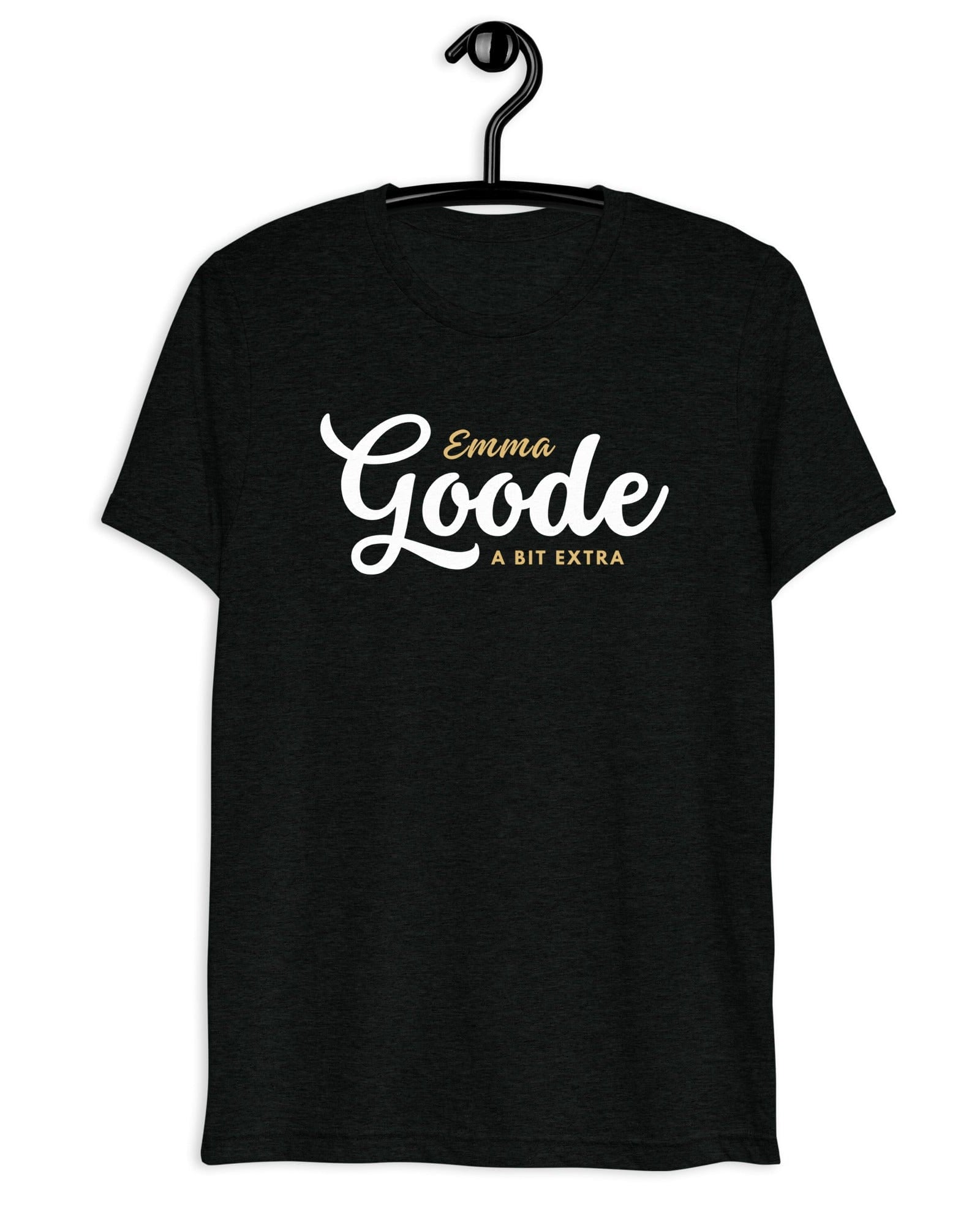 Jolly & Goode Shirts & Tops Solid Black Triblend / XS Emma Goode - A Bit Extra - T-shirt | Triblend Cheeky British Style