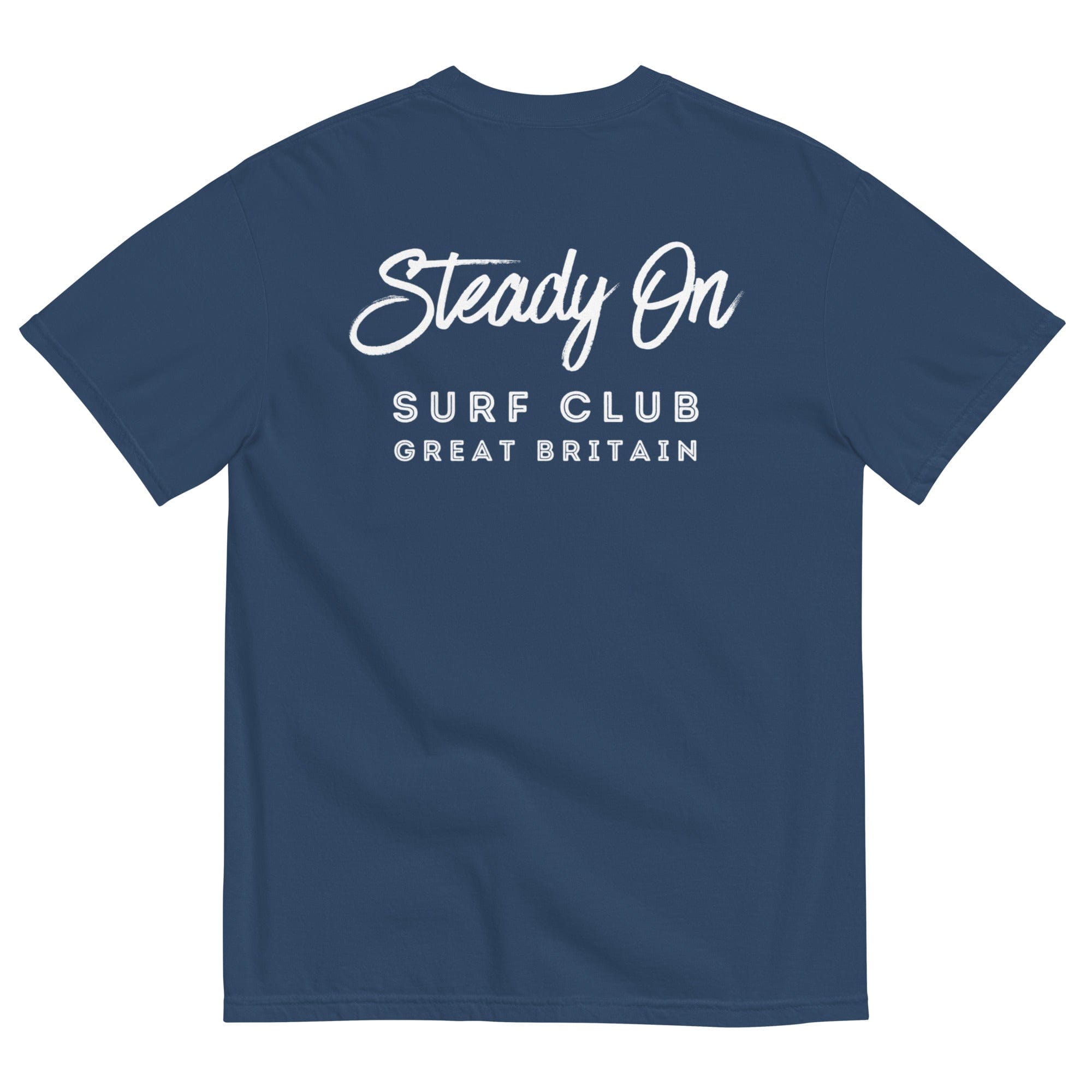 Jolly & Goode Shirts & Tops Steady On Surf Club Great Britain | Garment-dyed Heavyweight T-shirt | Relaxed Unisex Fit Cheeky British Style